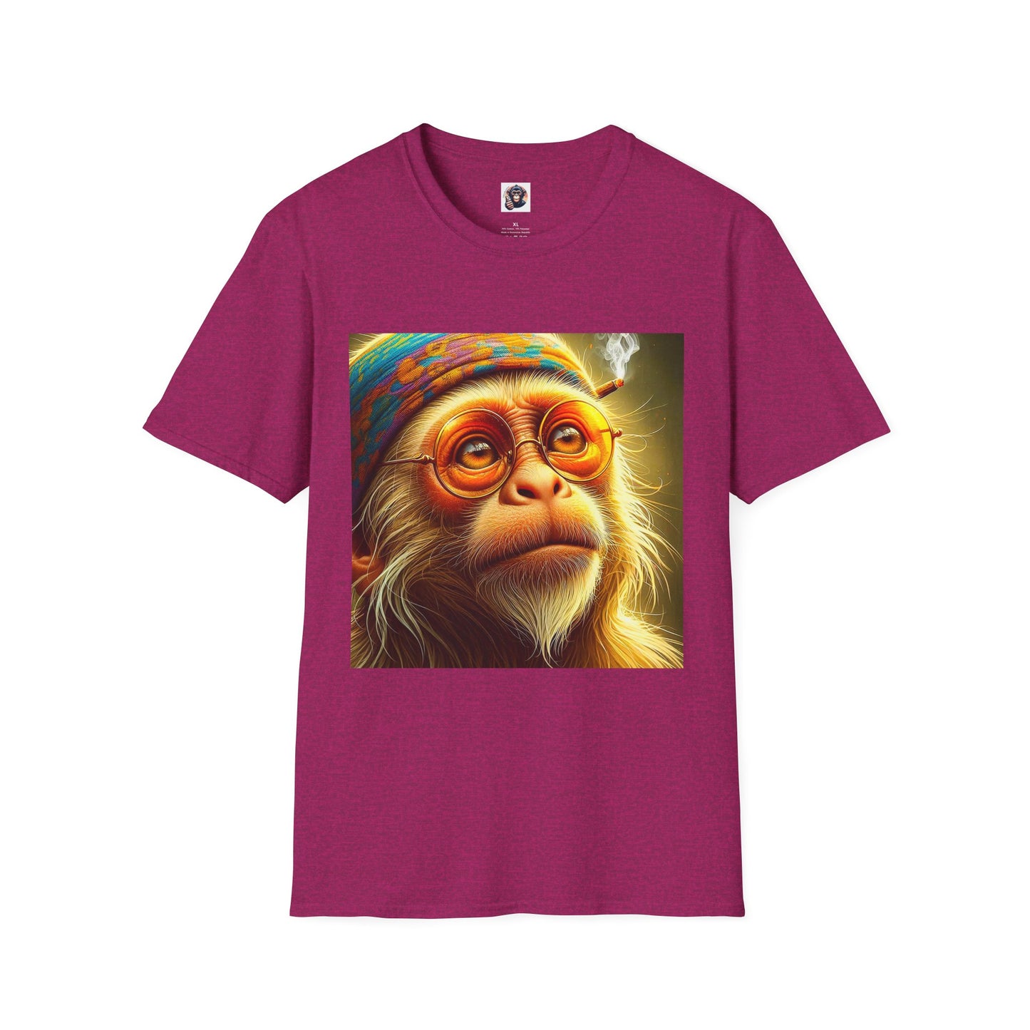 Capuchin Monkey T-Shirt Printify S Antique Heliconia 