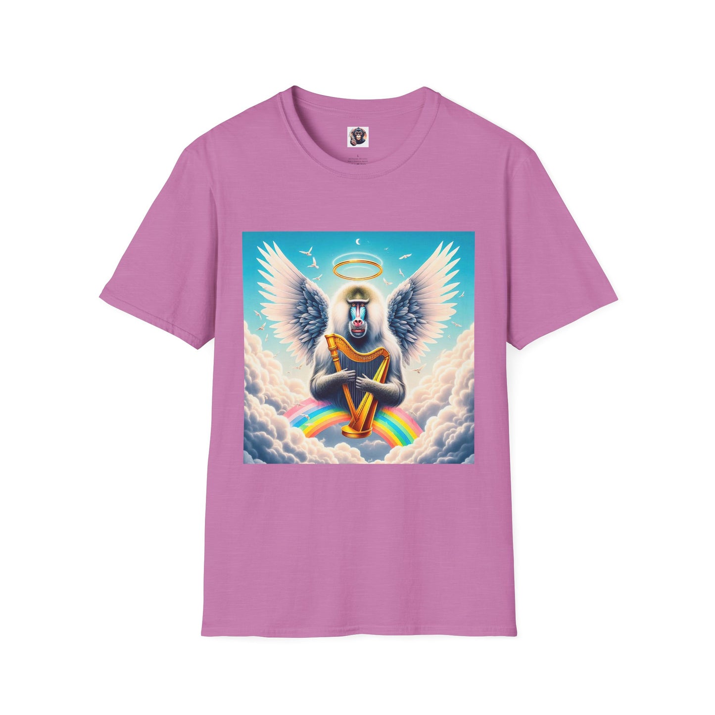 Baboon T-Shirt Printify S Heather Radiant Orchid 