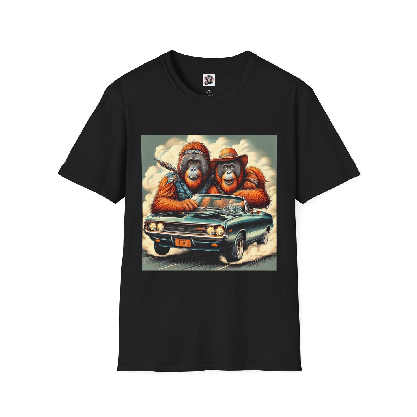 Wacky Orangutans T-Shirt Printify S Black 