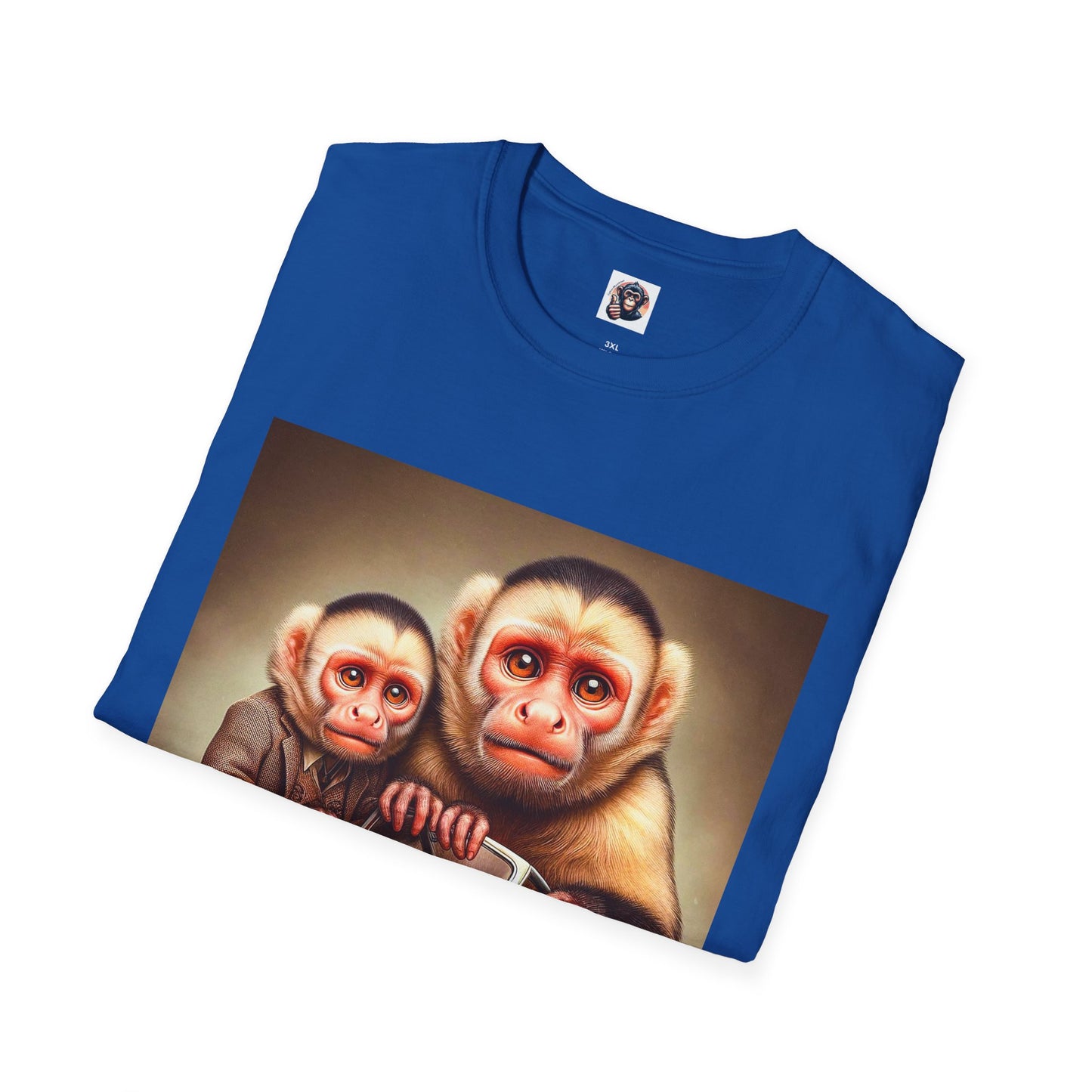 Wacky Capuchin Monkey T-Shirt Printify   