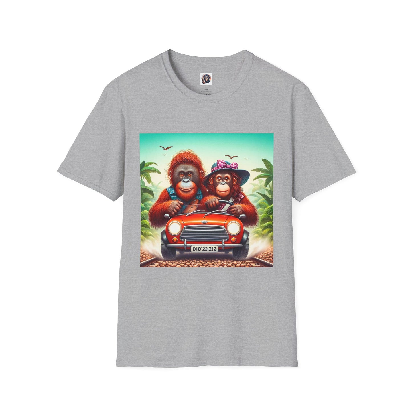 Wacky Orangutans T-Shirt Printify XS Sport Grey 