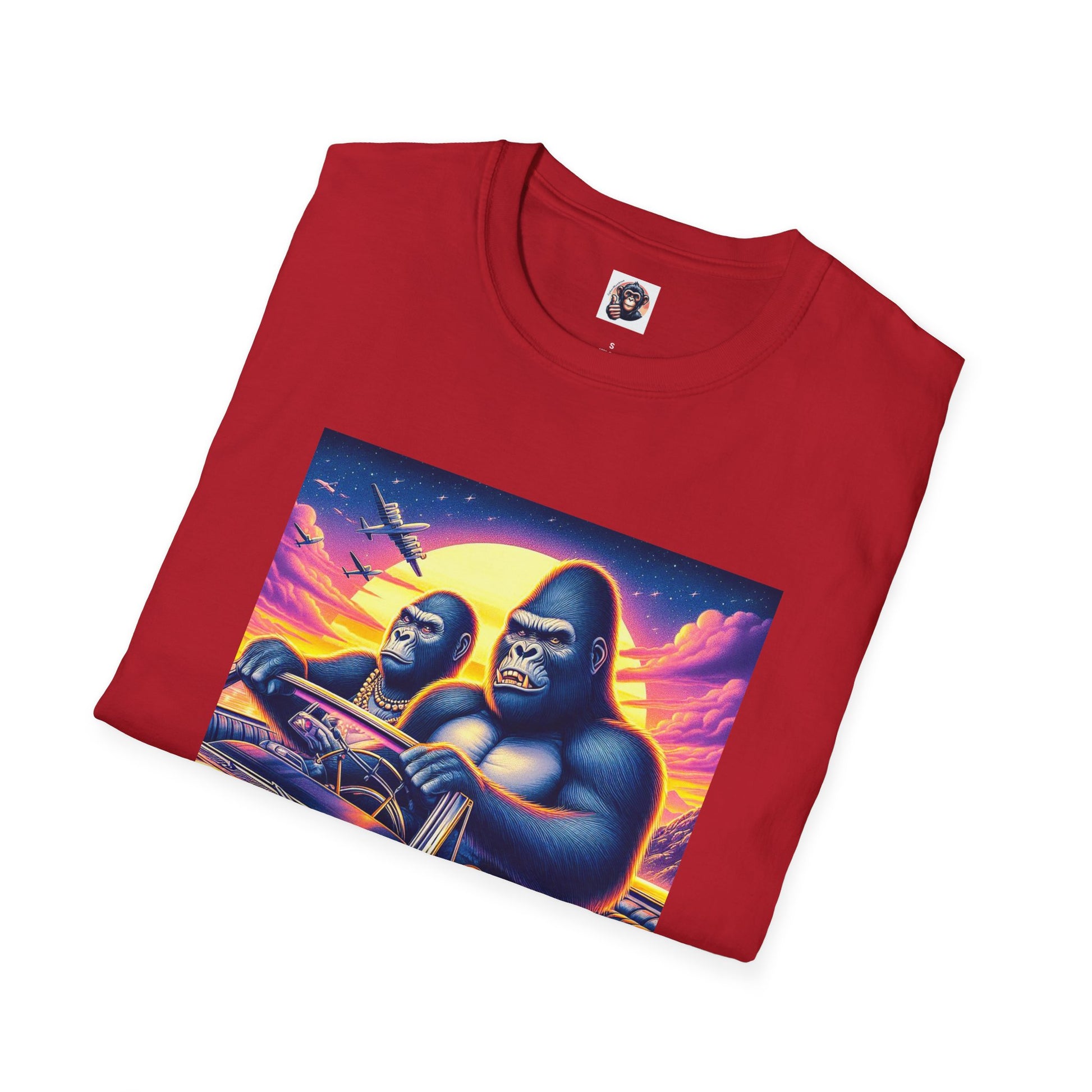 Wacky Gorilla T-Shirt Printify   