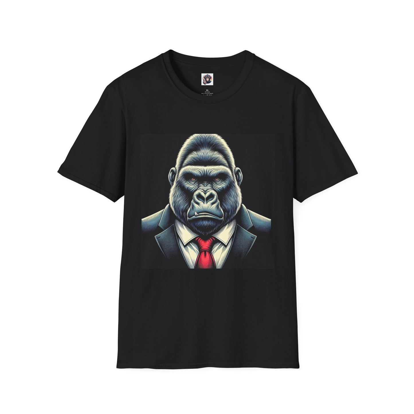 Gorilla T-Shirt Printify S Black 