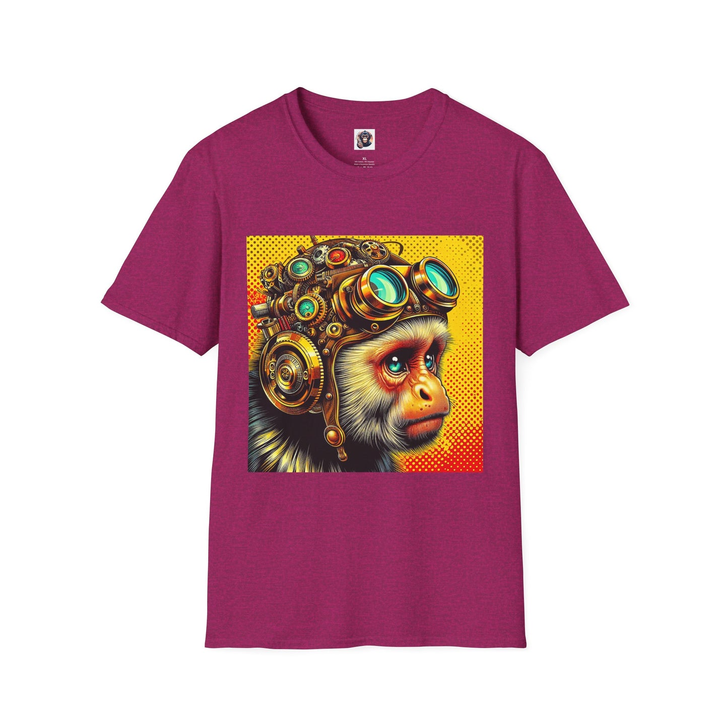 Capuchin Monkey T-Shirt Printify S Antique Heliconia 