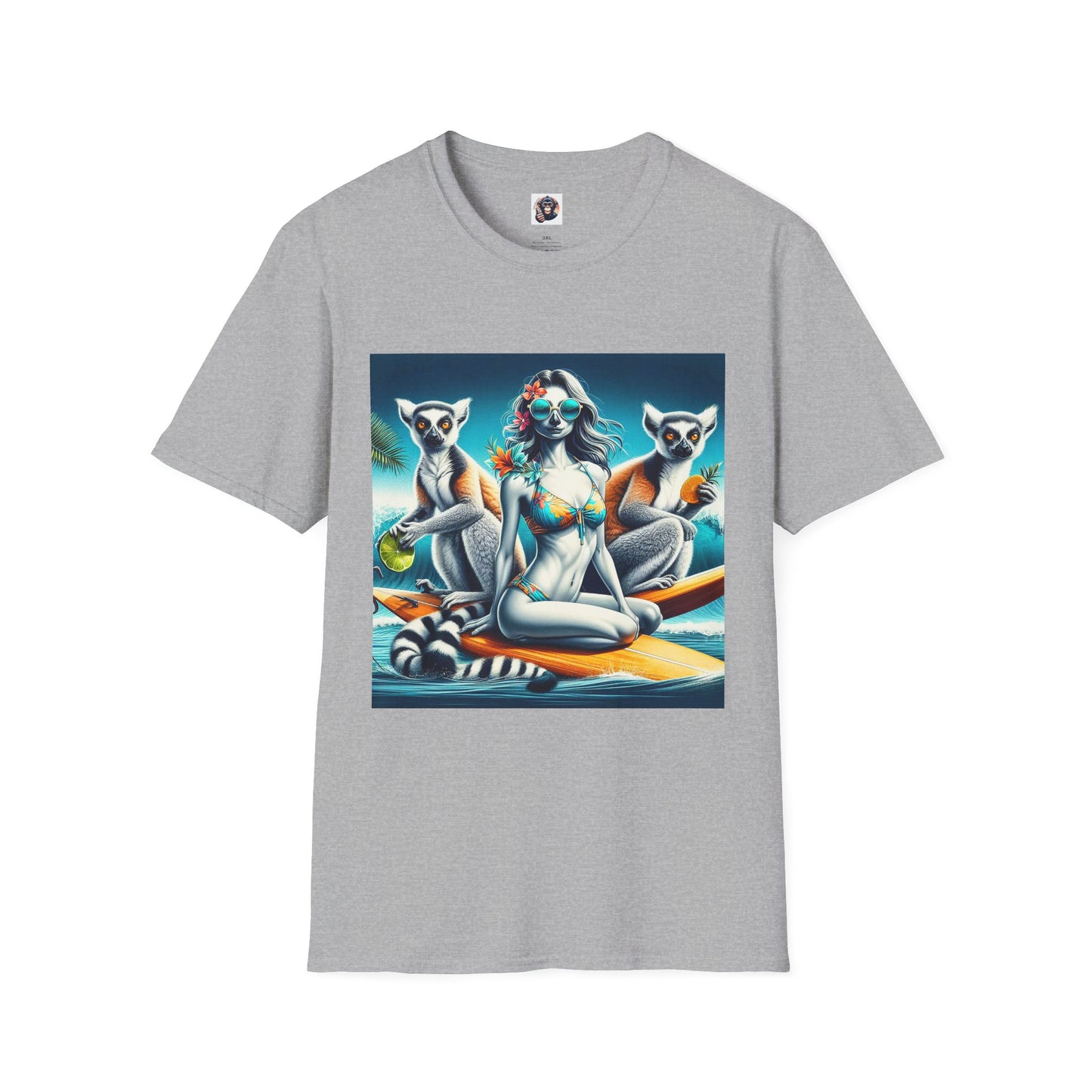 Lemurs T-Shirt Printify XS Sport Grey 