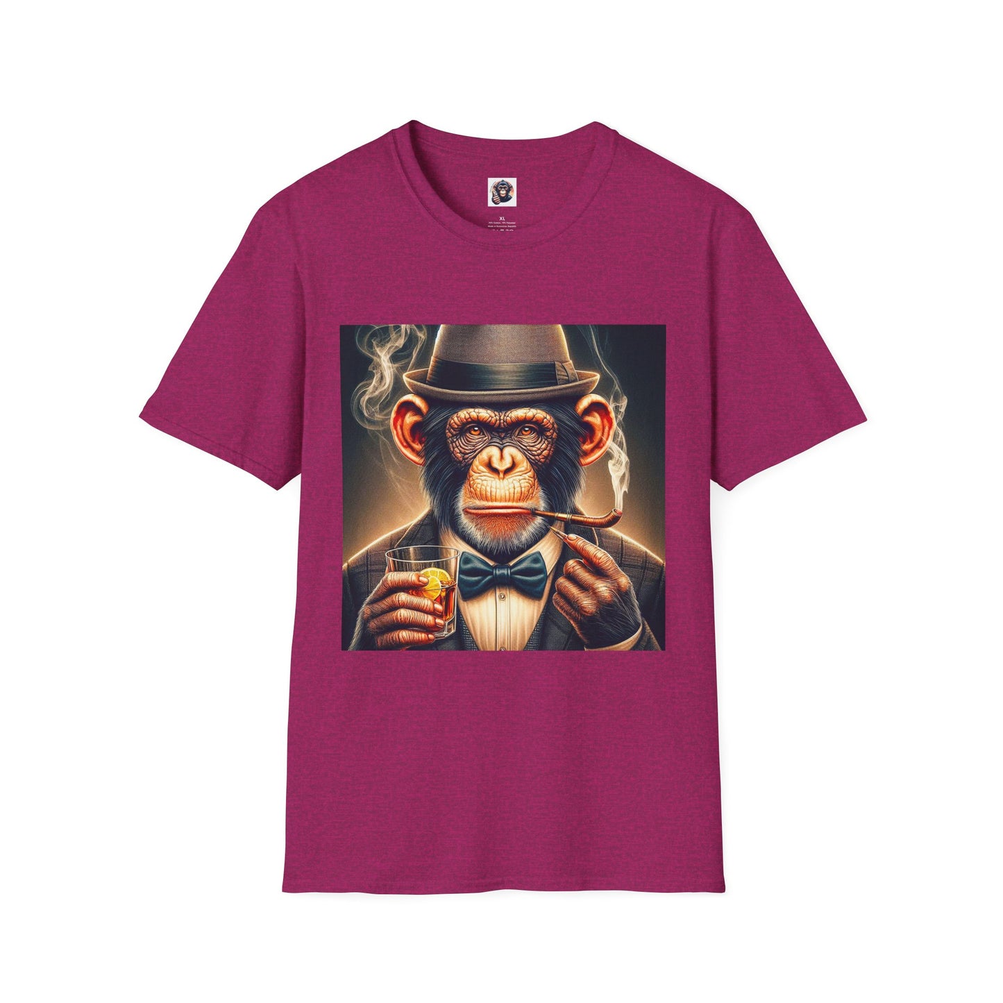 Chimp T-Shirt Printify S Antique Heliconia 