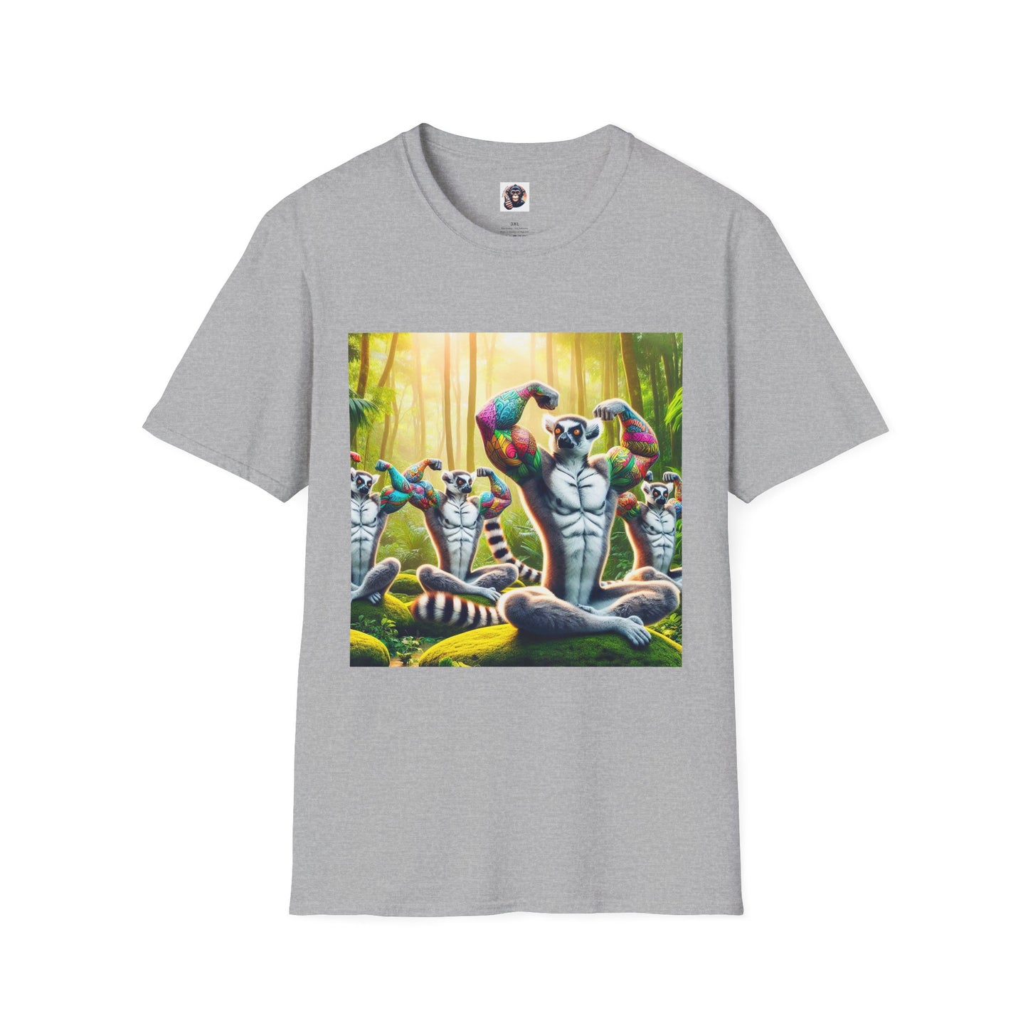 Lemurs T-Shirt Printify XS Sport Grey 