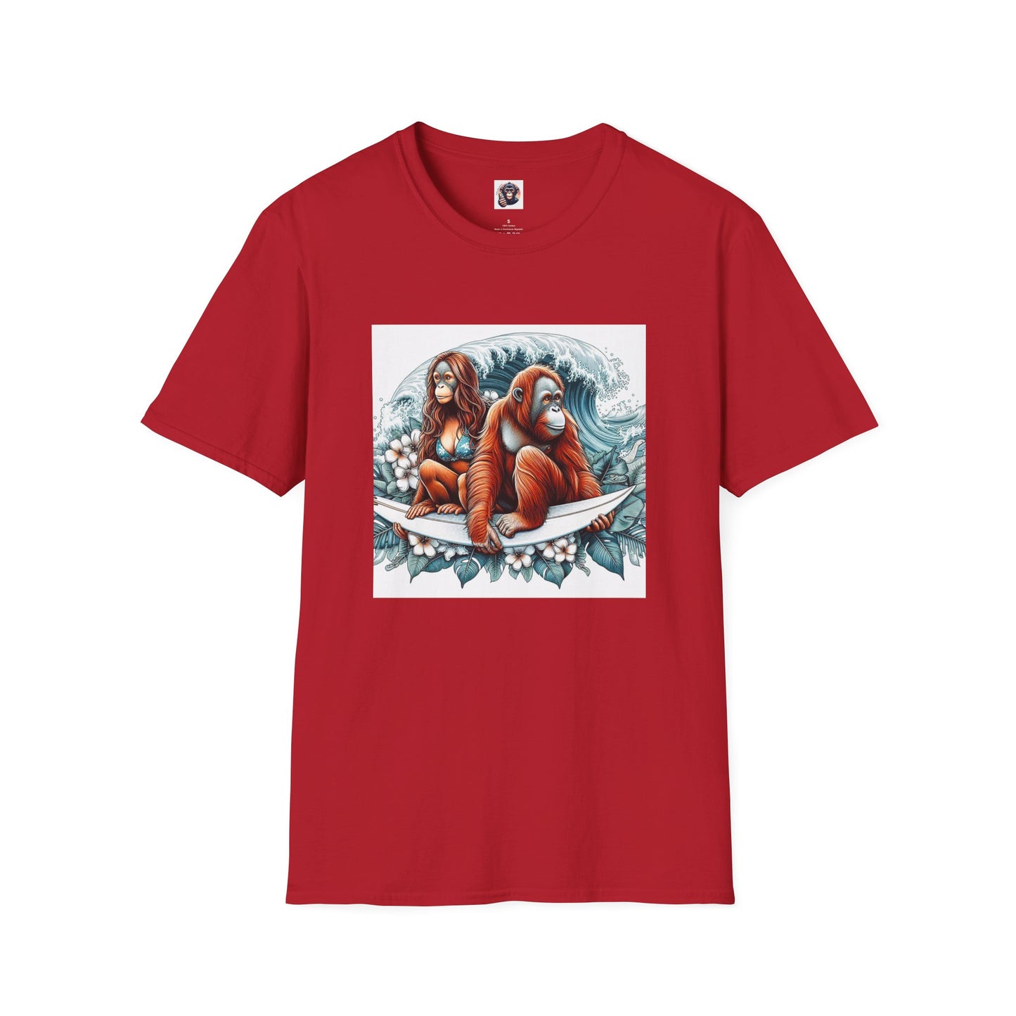 Orangutans T-Shirt Printify S Cherry Red 