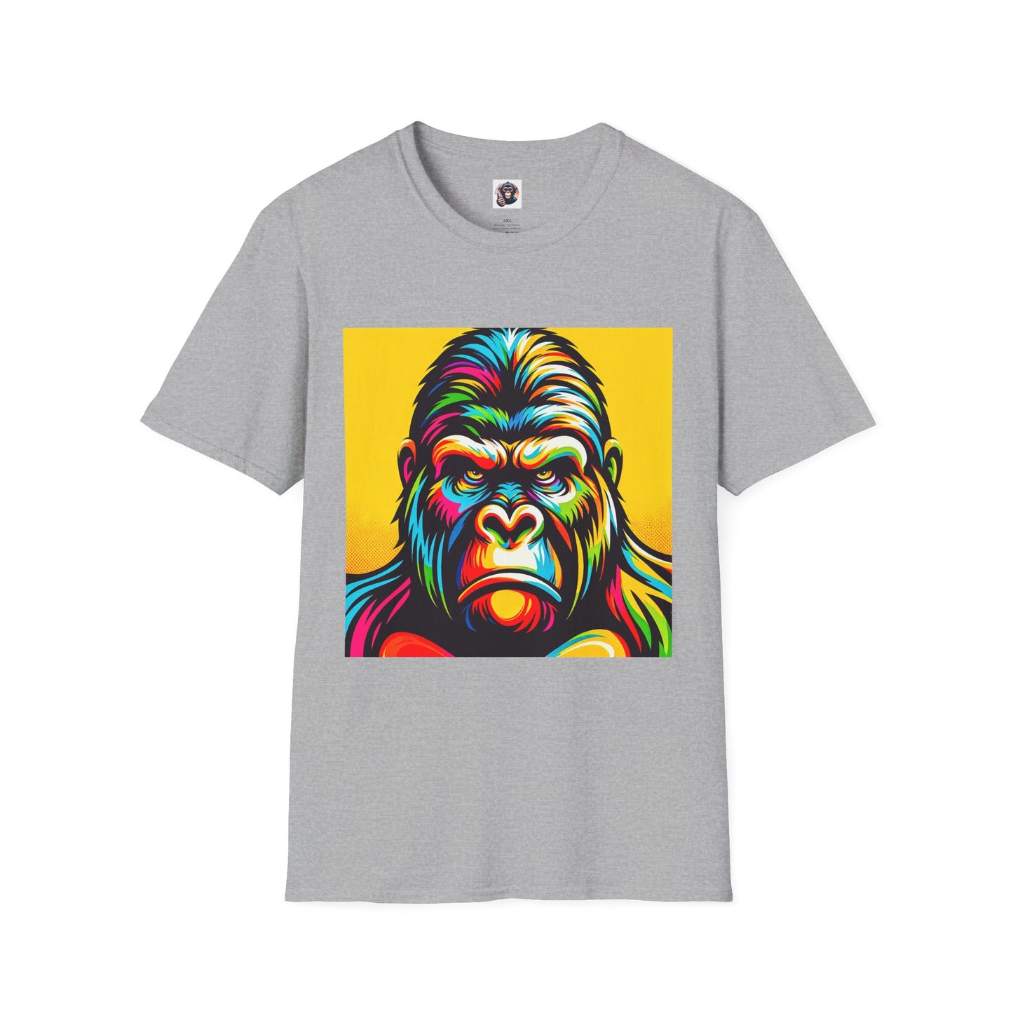 Gorilla T-Shirt Printify XS Sport Grey 