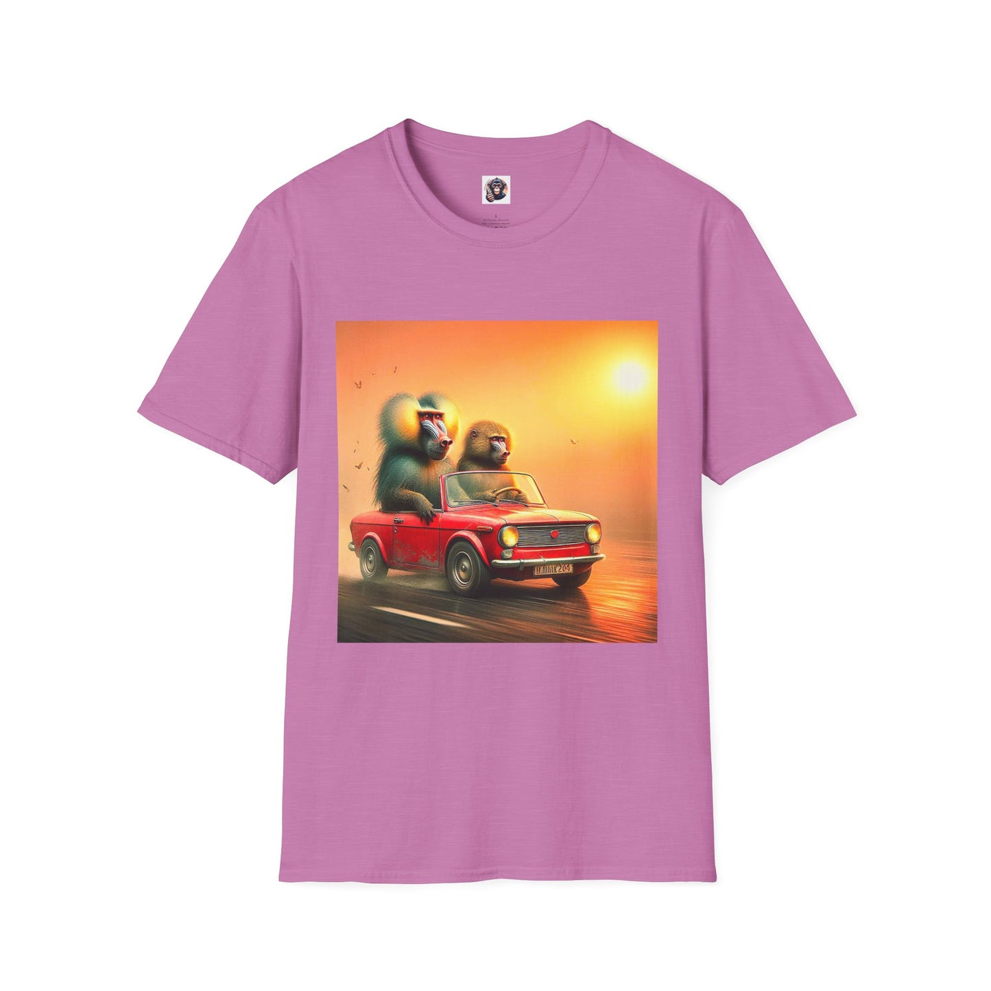 Wacky Baboon T-Shirt Printify S Heather Radiant Orchid 