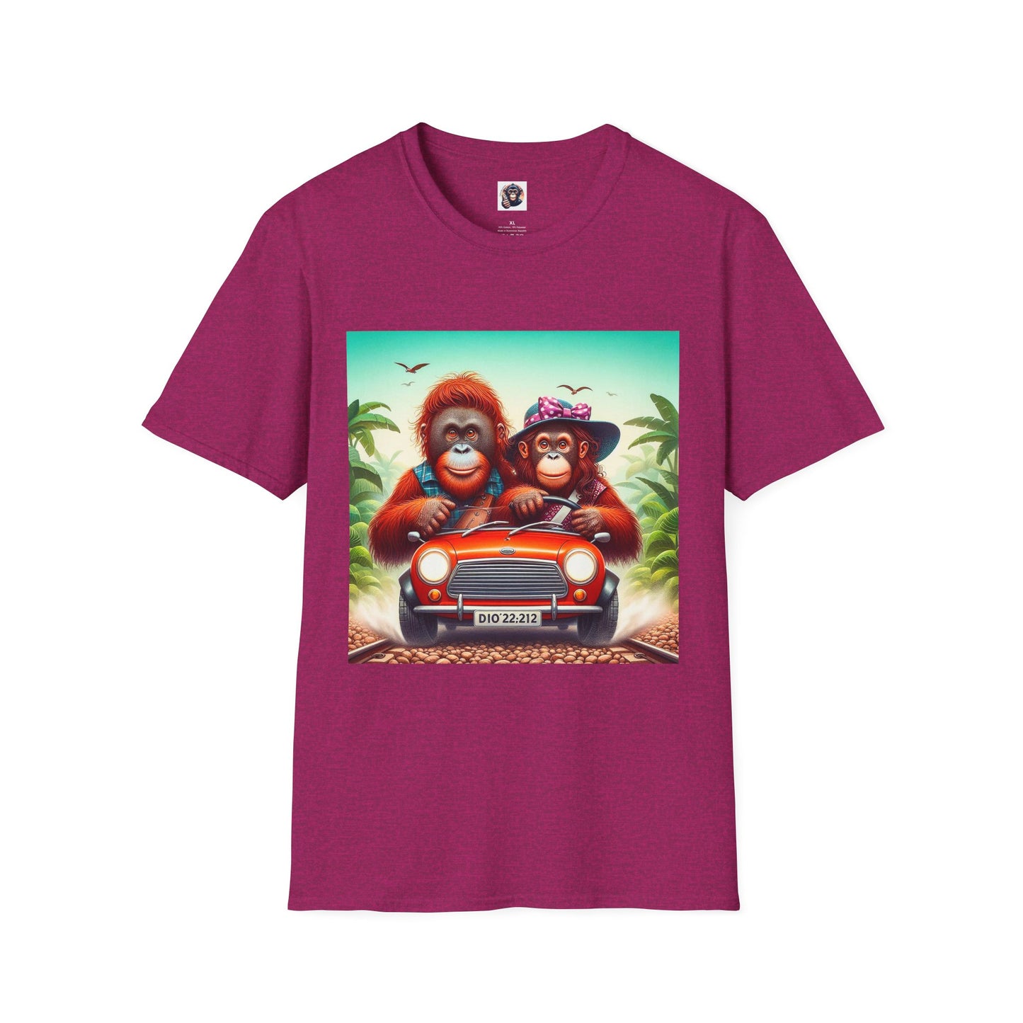 Wacky Orangutans T-Shirt Printify S Antique Heliconia 