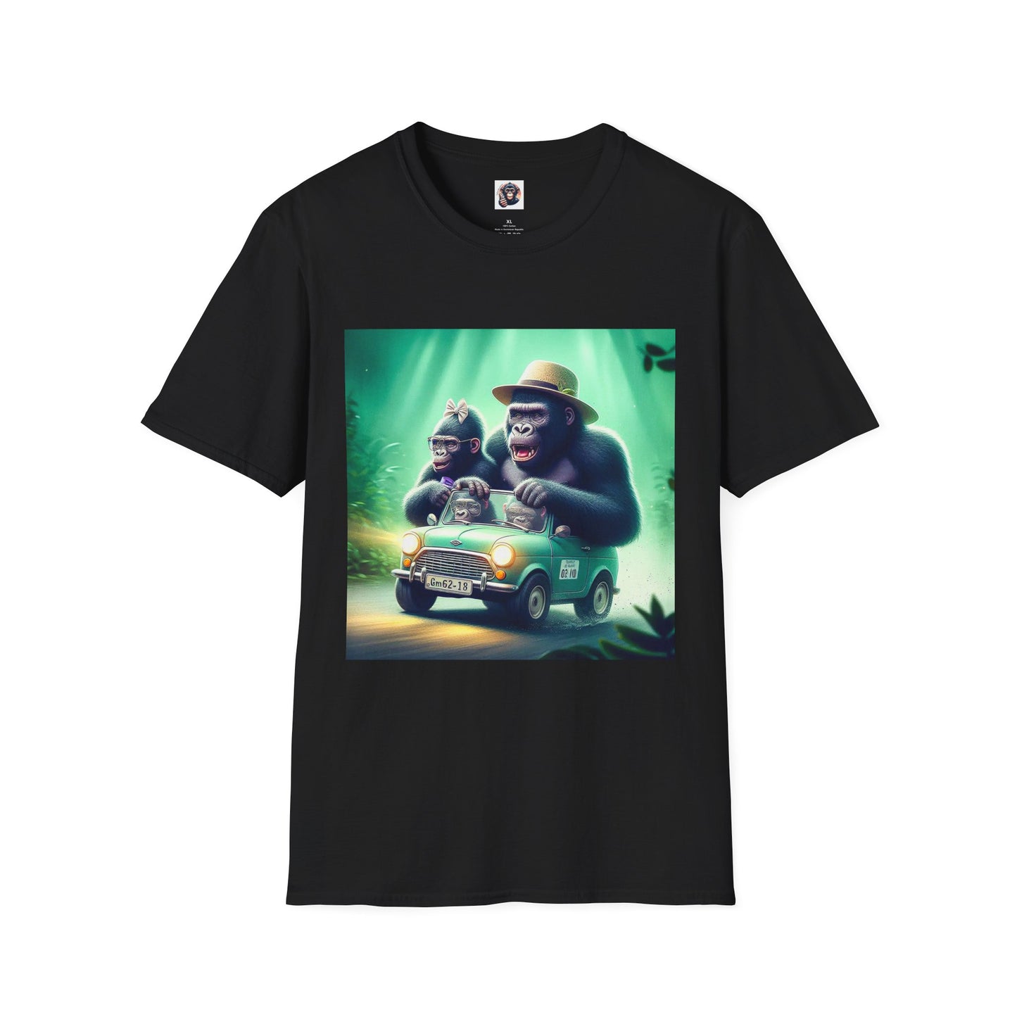 Wacky Gorilla T-Shirt Printify S Black 