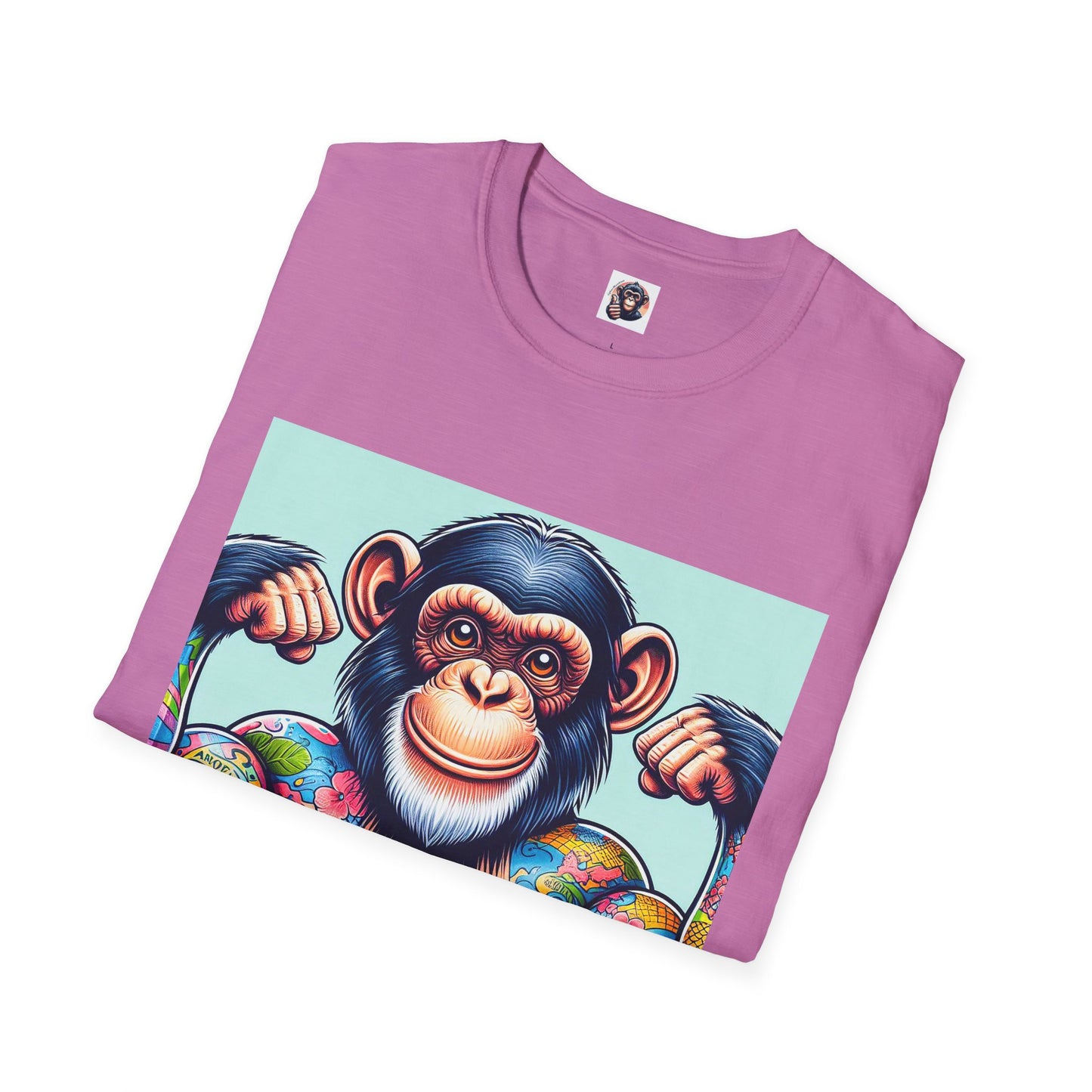 Chimp T-Shirt Printify   