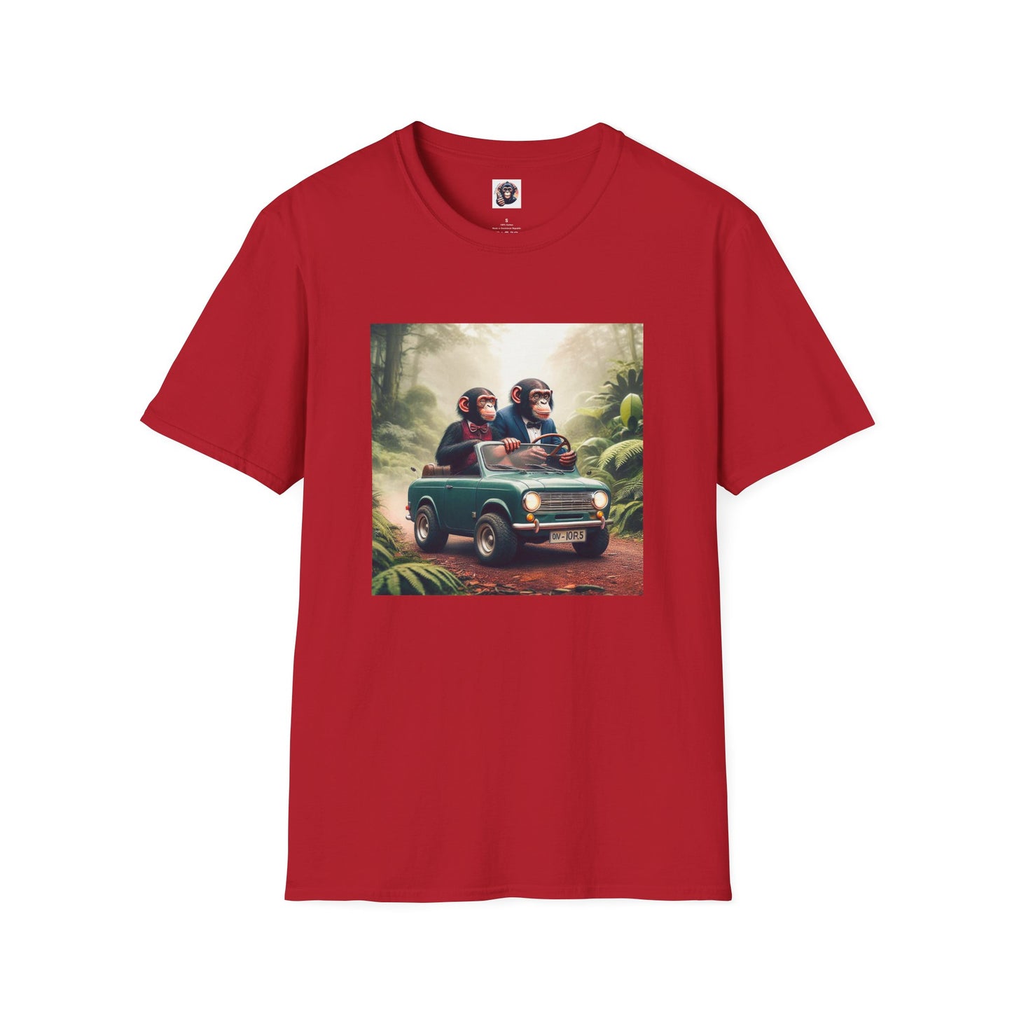 Wacky Bonobo T-Shirt Printify S Cherry Red 