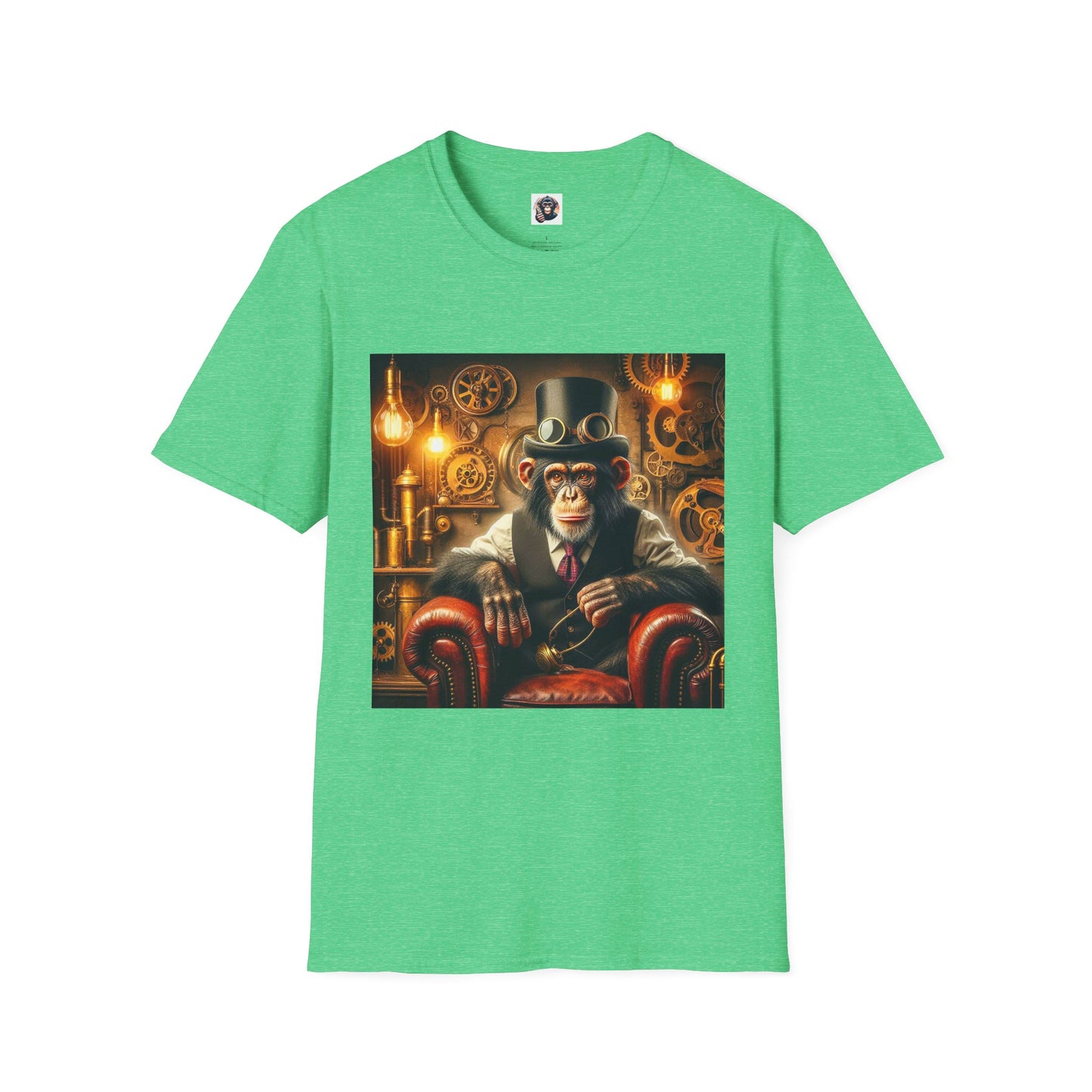 Chimp T-Shirt Printify S Heather Irish Green 