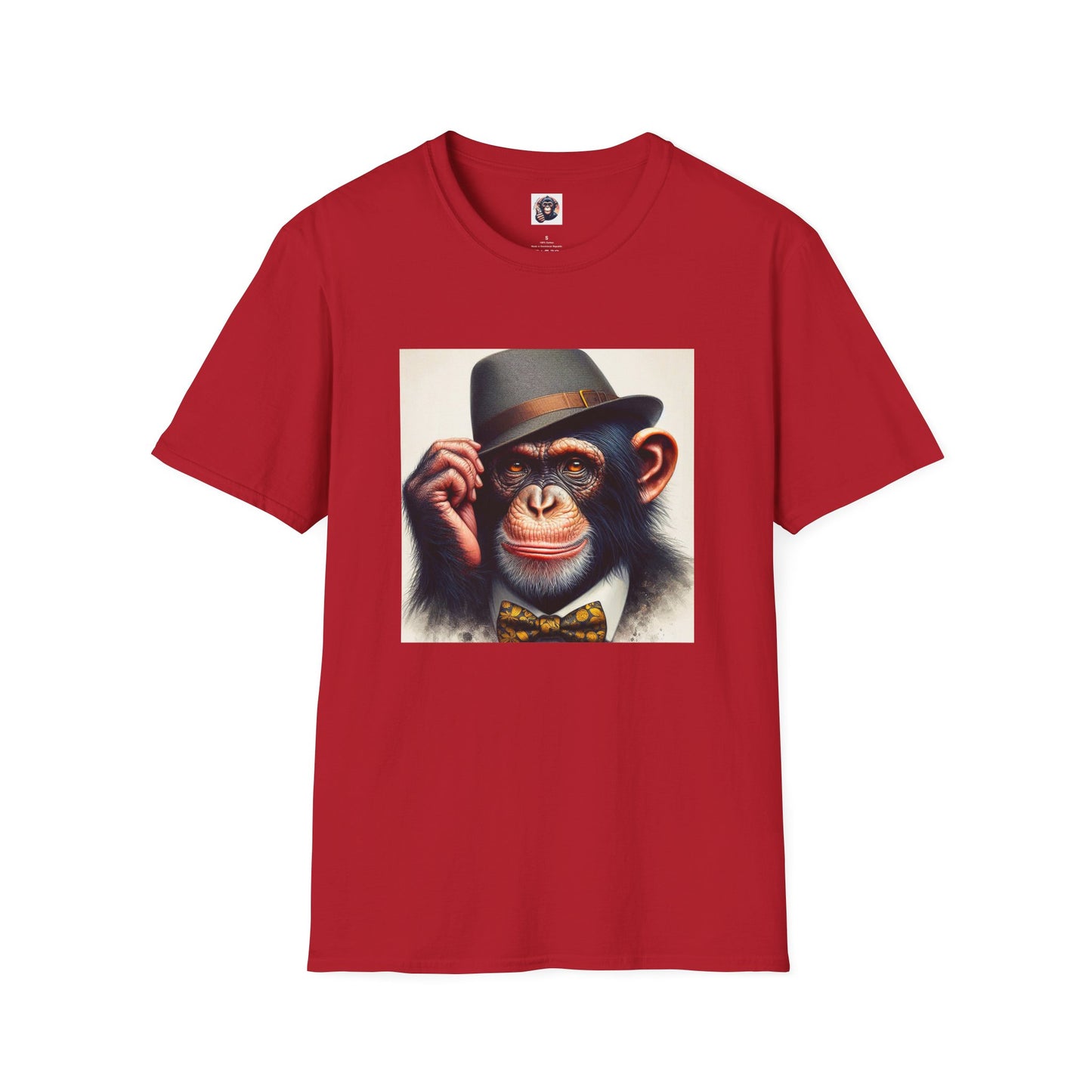 Chimp T-Shirt Printify S Cherry Red 