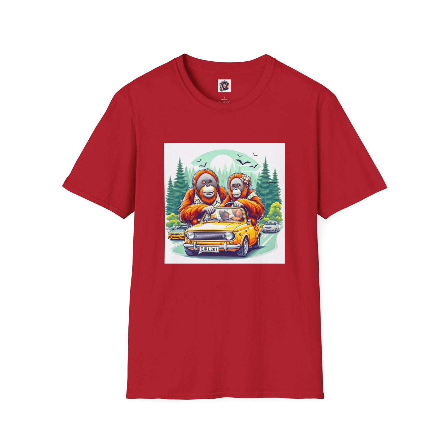 Orangutans T-Shirt Printify S Cherry Red 