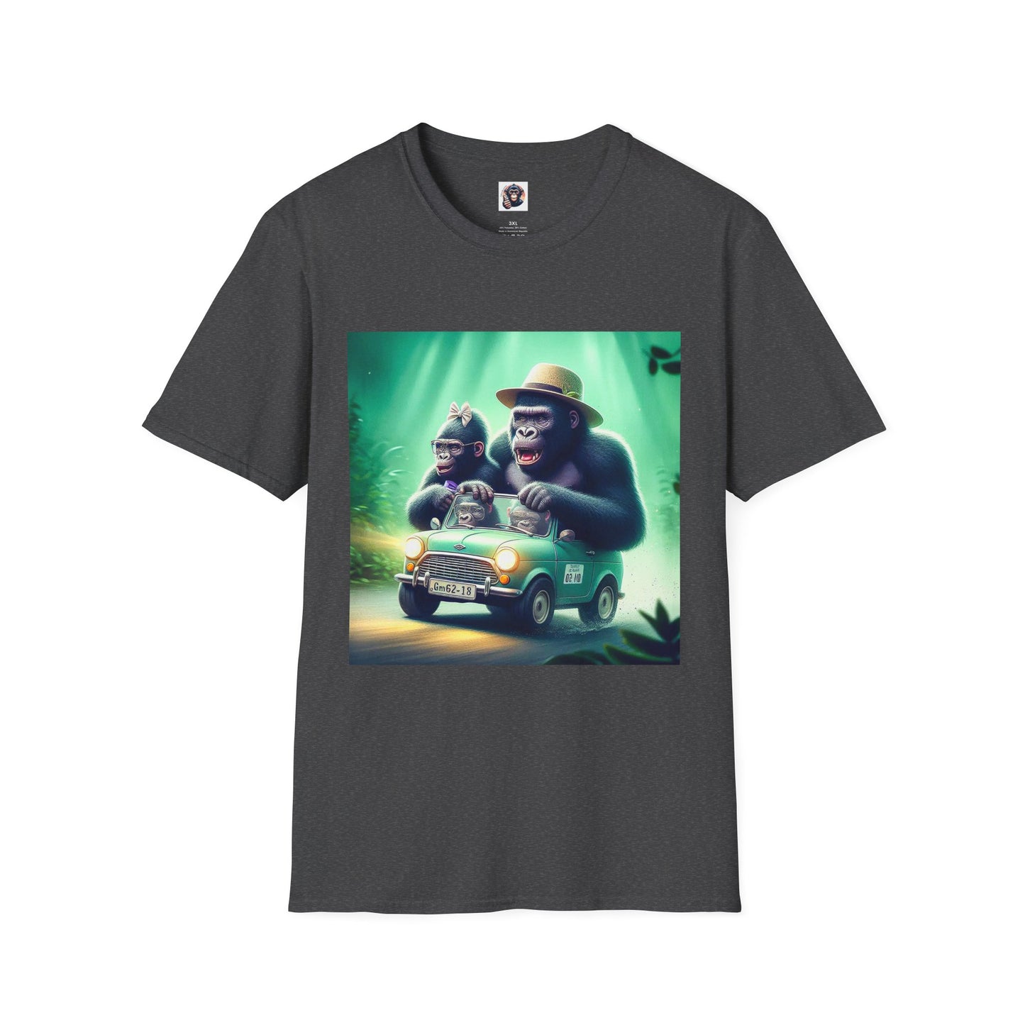 Wacky Gorilla T-Shirt Printify XS Dark Heather 