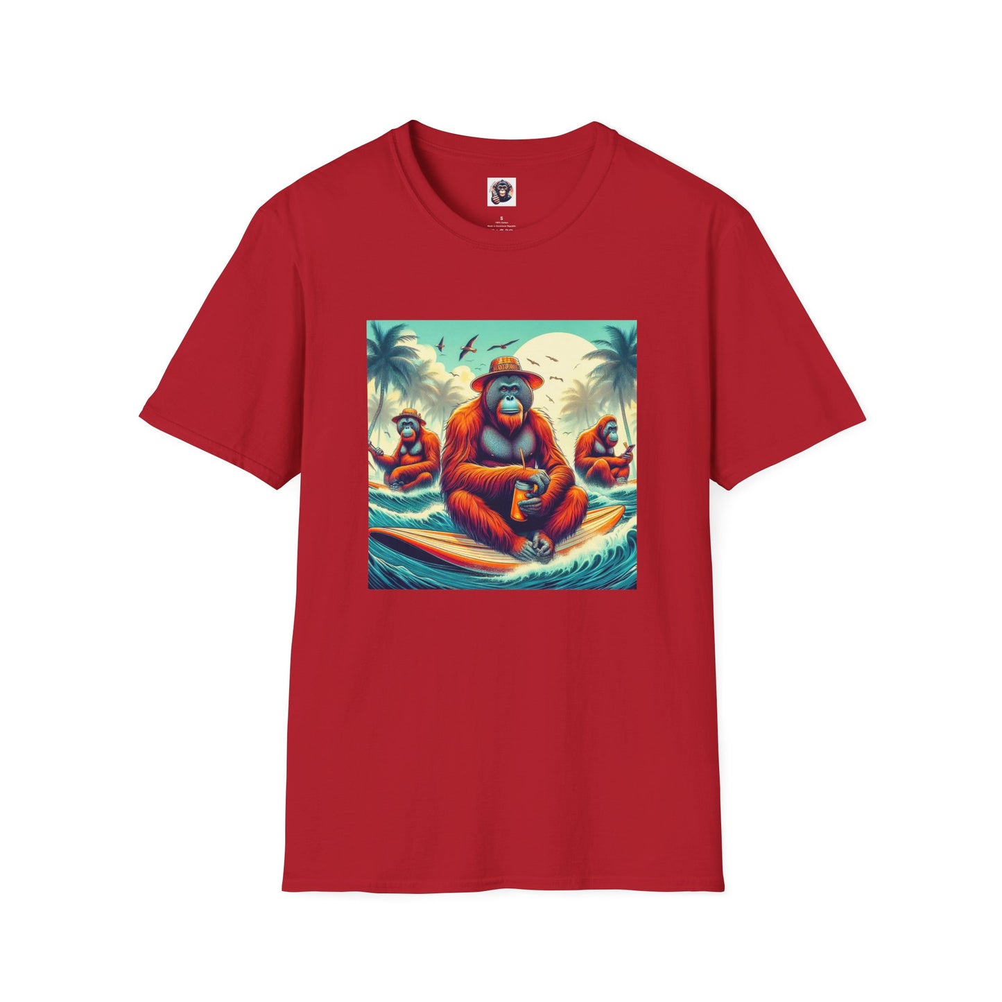 Orangutans T-Shirt Printify S Cherry Red 