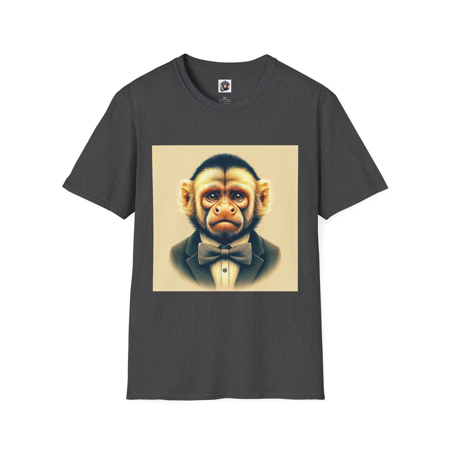 Copy of Capuchin Monkey T-Shirt Printify XS Dark Heather 