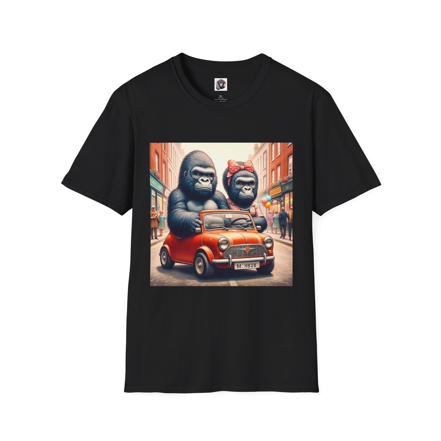 Wacky Gorilla T-Shirt Printify S Black 