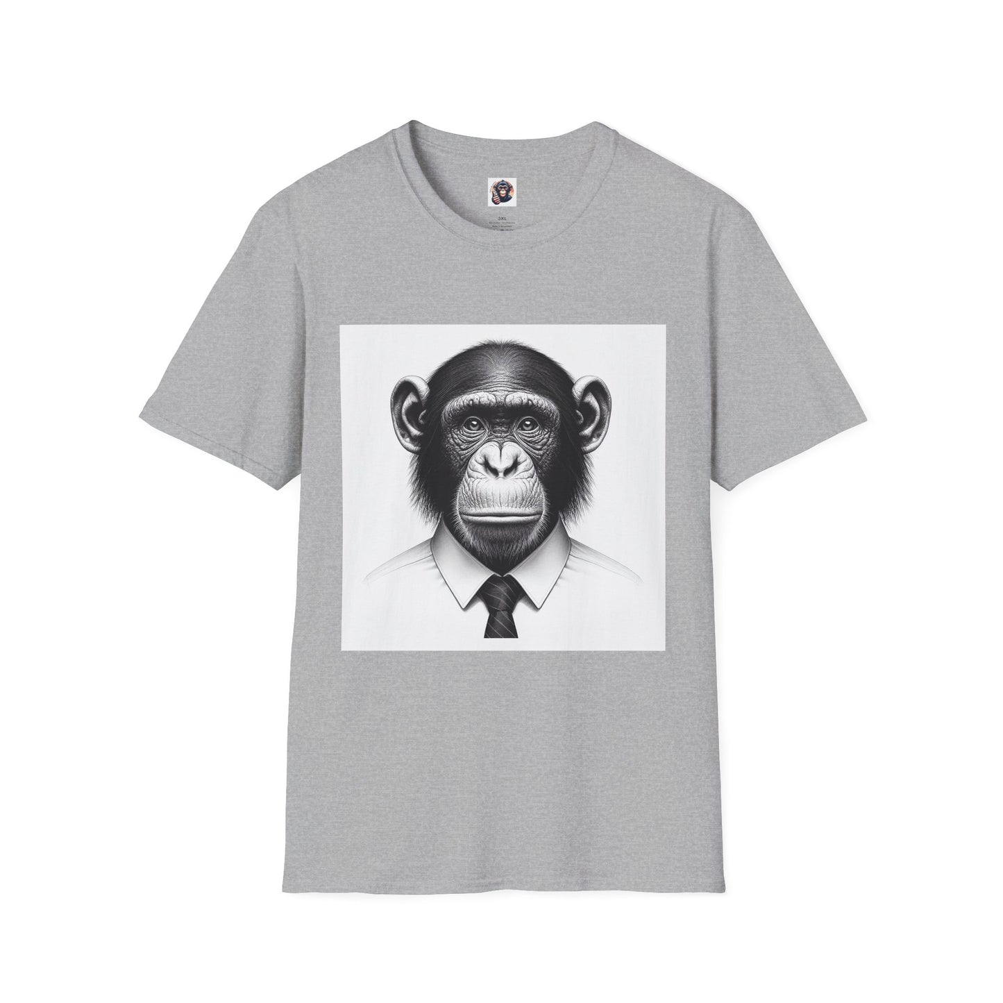 Bonobo business Man T-Shirt Printify XS Sport Grey