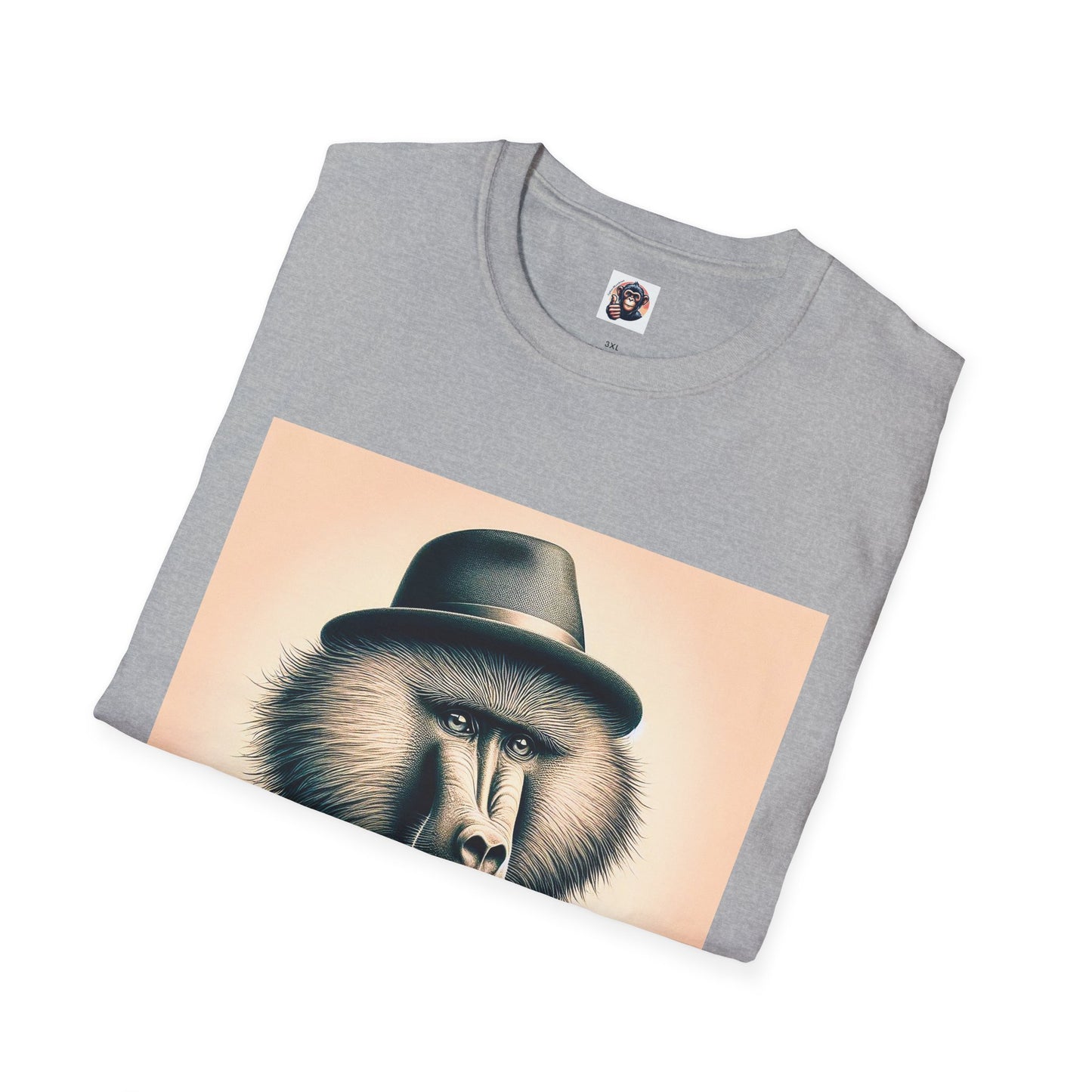 Baboon hat and bow T-Shirt Printify