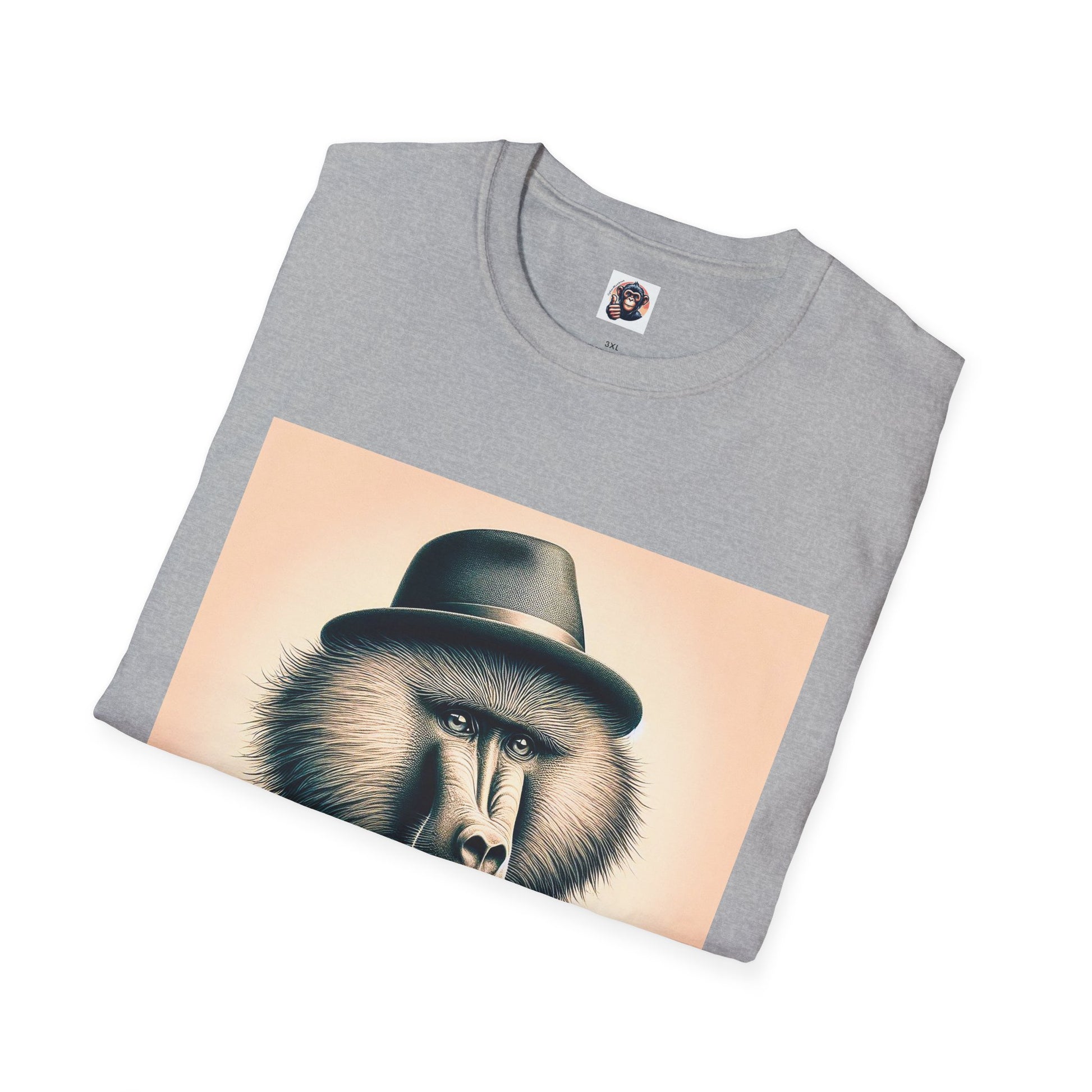 Baboon hat and bow T-Shirt Printify
