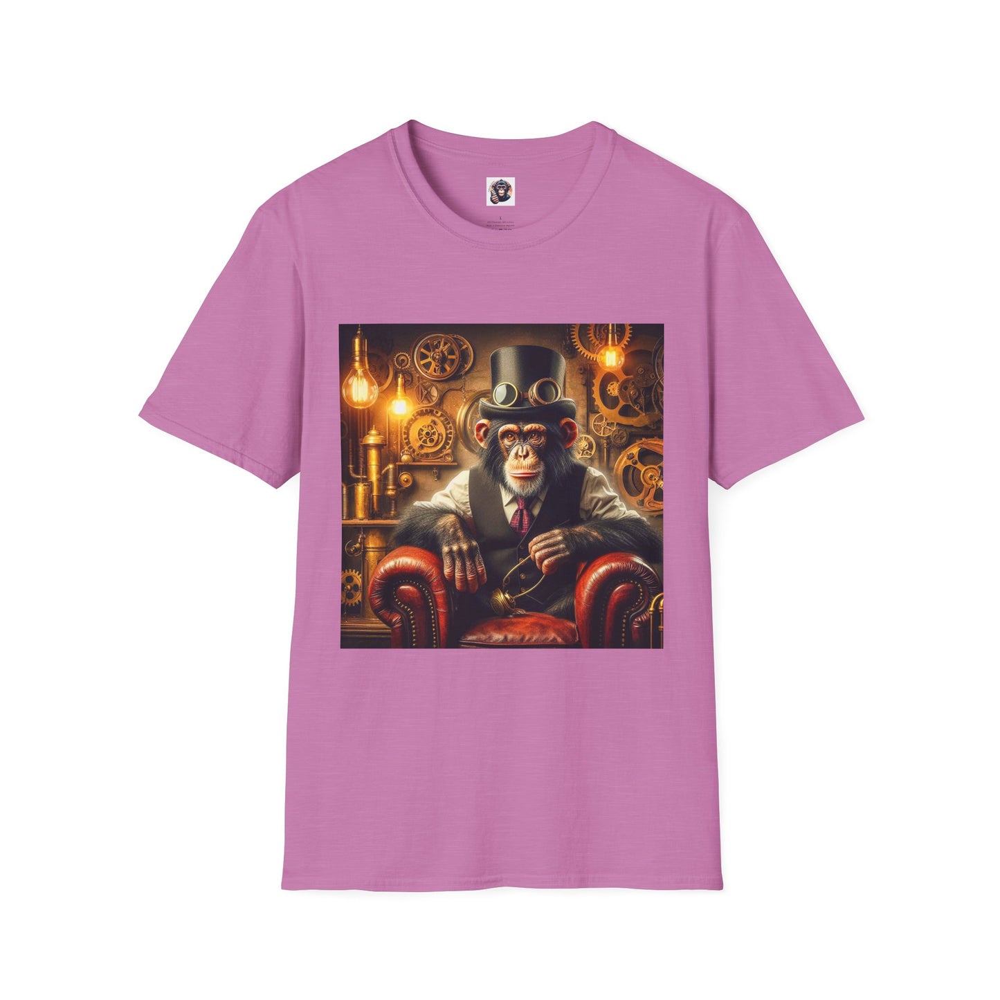 Chimp T-Shirt Printify S Heather Radiant Orchid 