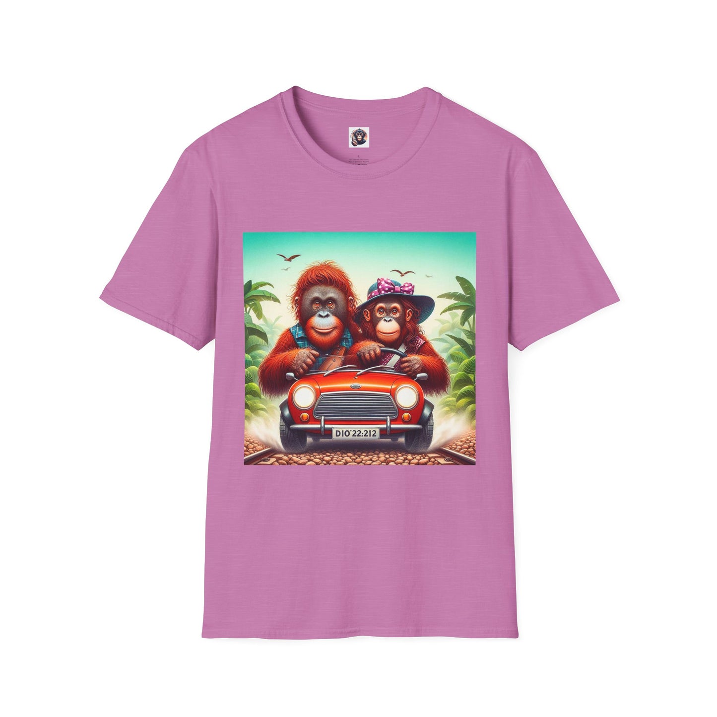 Wacky Orangutans T-Shirt Printify S Heather Radiant Orchid 