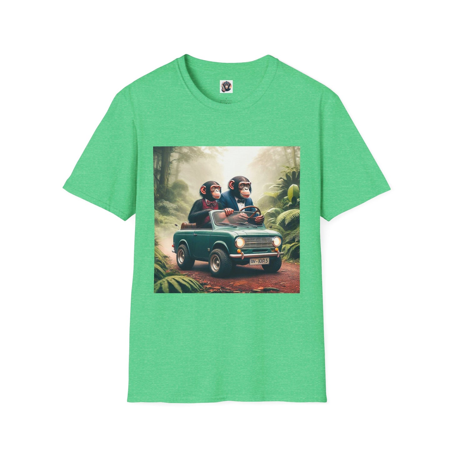 Wacky Bonobo T-Shirt Printify S Heather Irish Green 