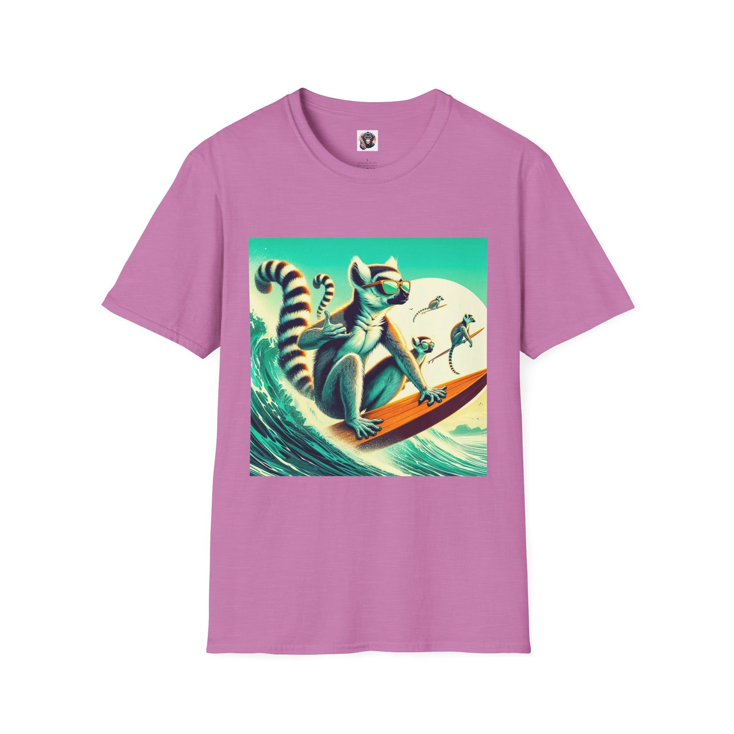 Lemurs T-Shirt Printify S Heather Radiant Orchid 