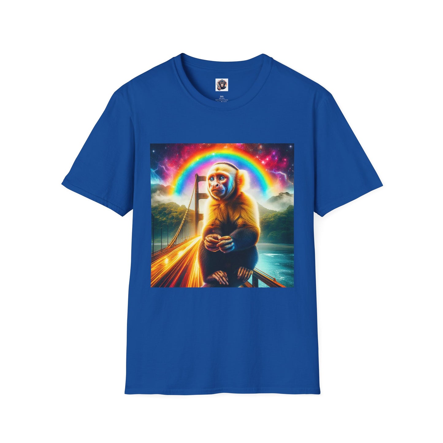 Capuchin Monkey T-Shirt Printify XS Royal 