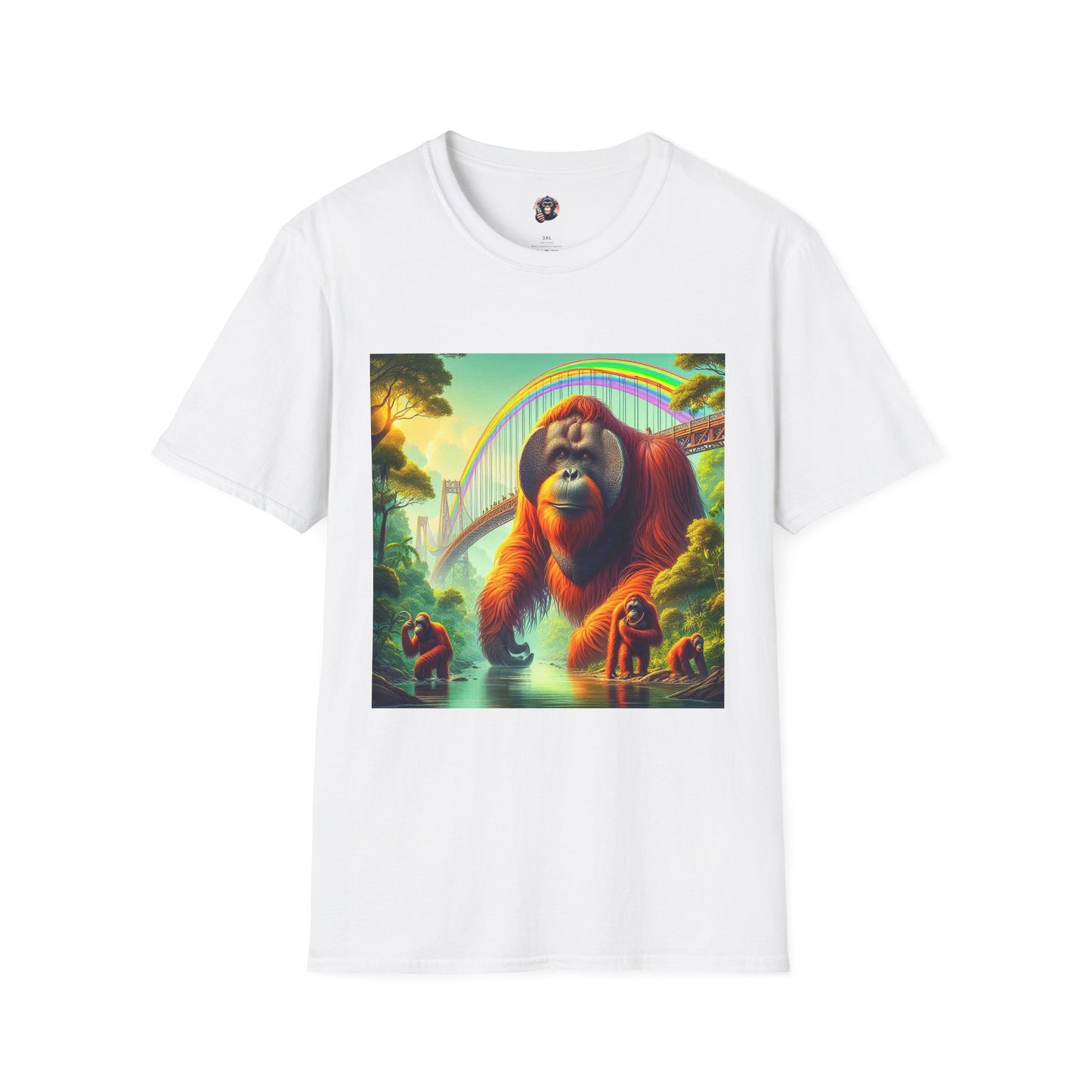 Orangutans T-Shirt Printify S White 