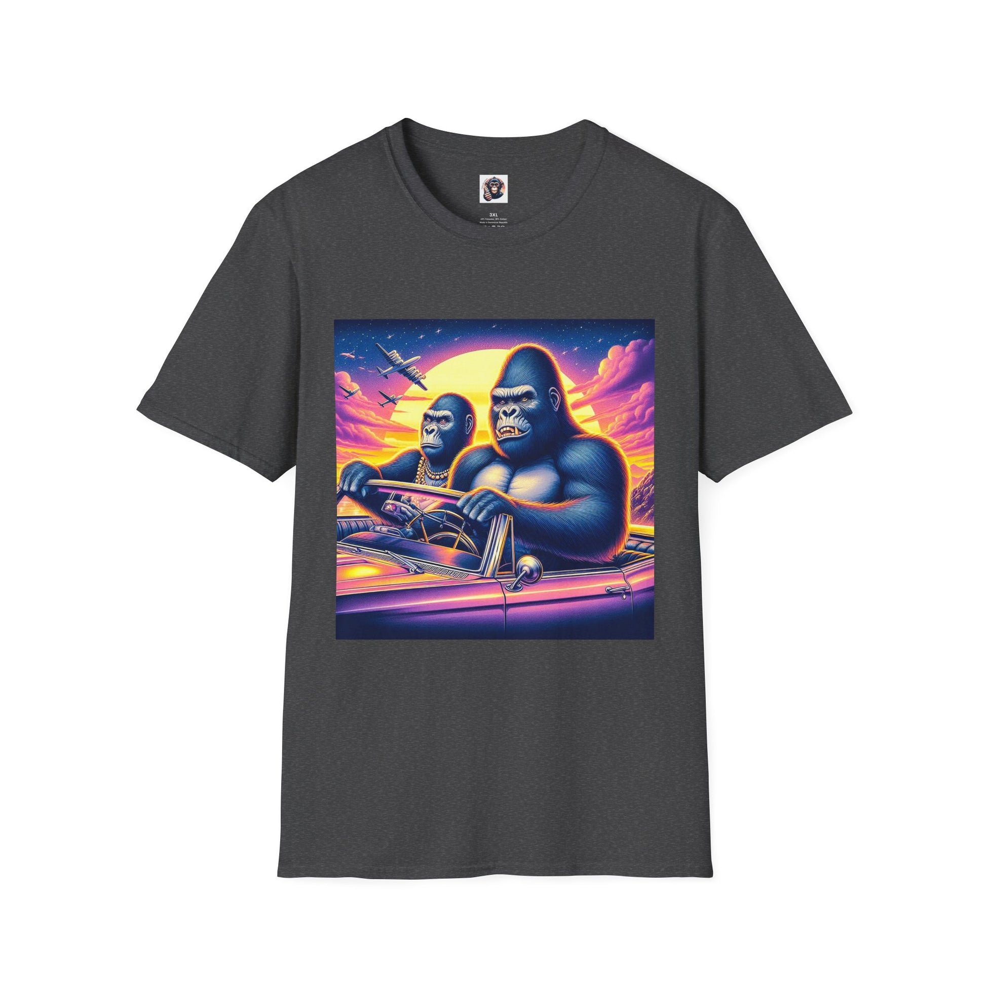 Wacky Gorilla T-Shirt Printify XS Dark Heather 