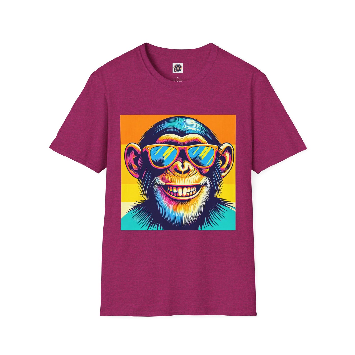 Chimp T-Shirt Printify S Antique Heliconia 