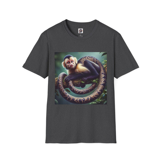 Capuchin Monkey T-Shirt Printify XS Dark Heather 