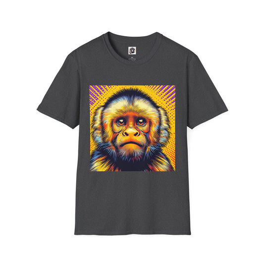 Capuchin Monkey T-Shirt Printify XS Dark Heather 