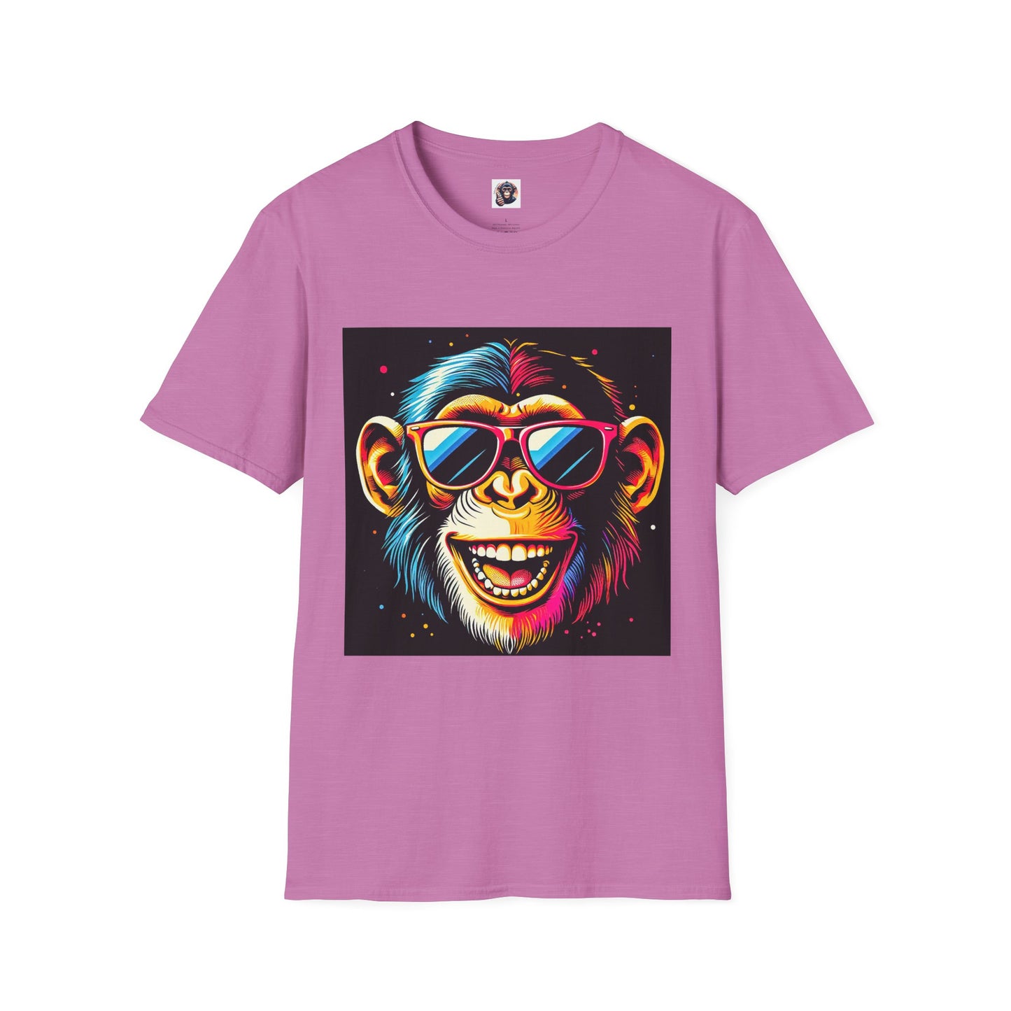 Chimp T-Shirt Printify S Heather Radiant Orchid 