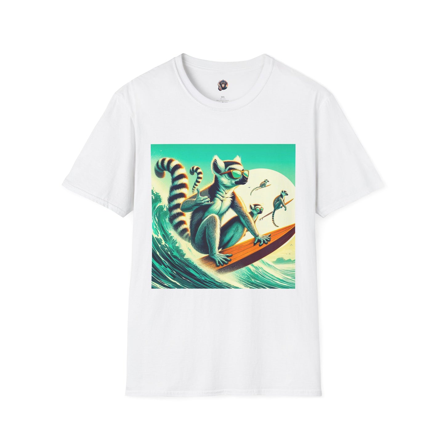 Lemurs T-Shirt Printify S White 