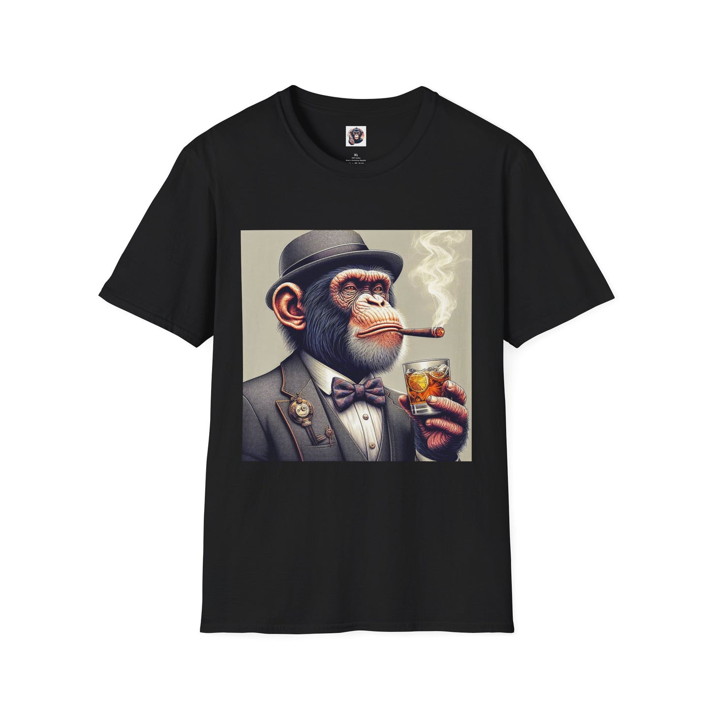 Chimp T-Shirt Printify XS Black 