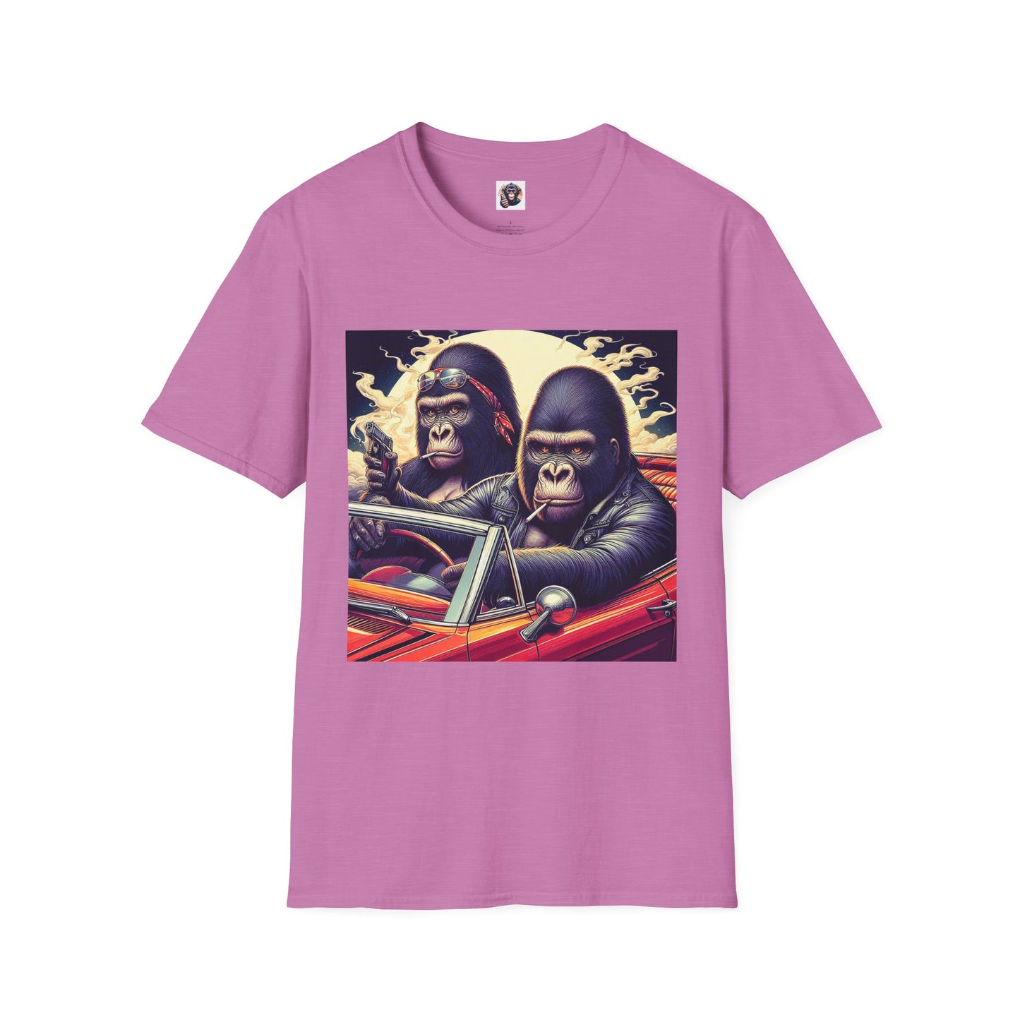 Wacky Gorilla T-Shirt Printify S Heather Radiant Orchid 