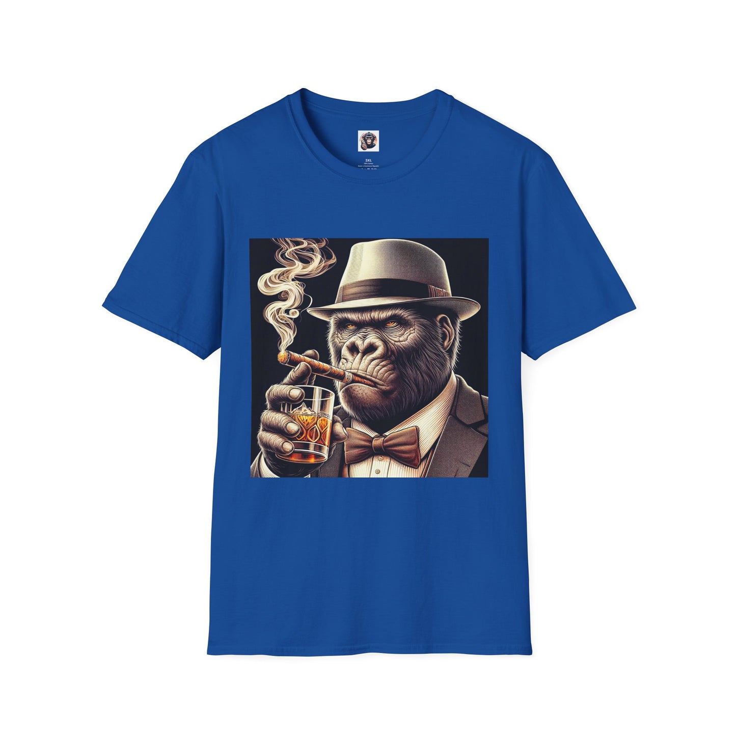 Gorilla T-Shirt Printify XS Royal 