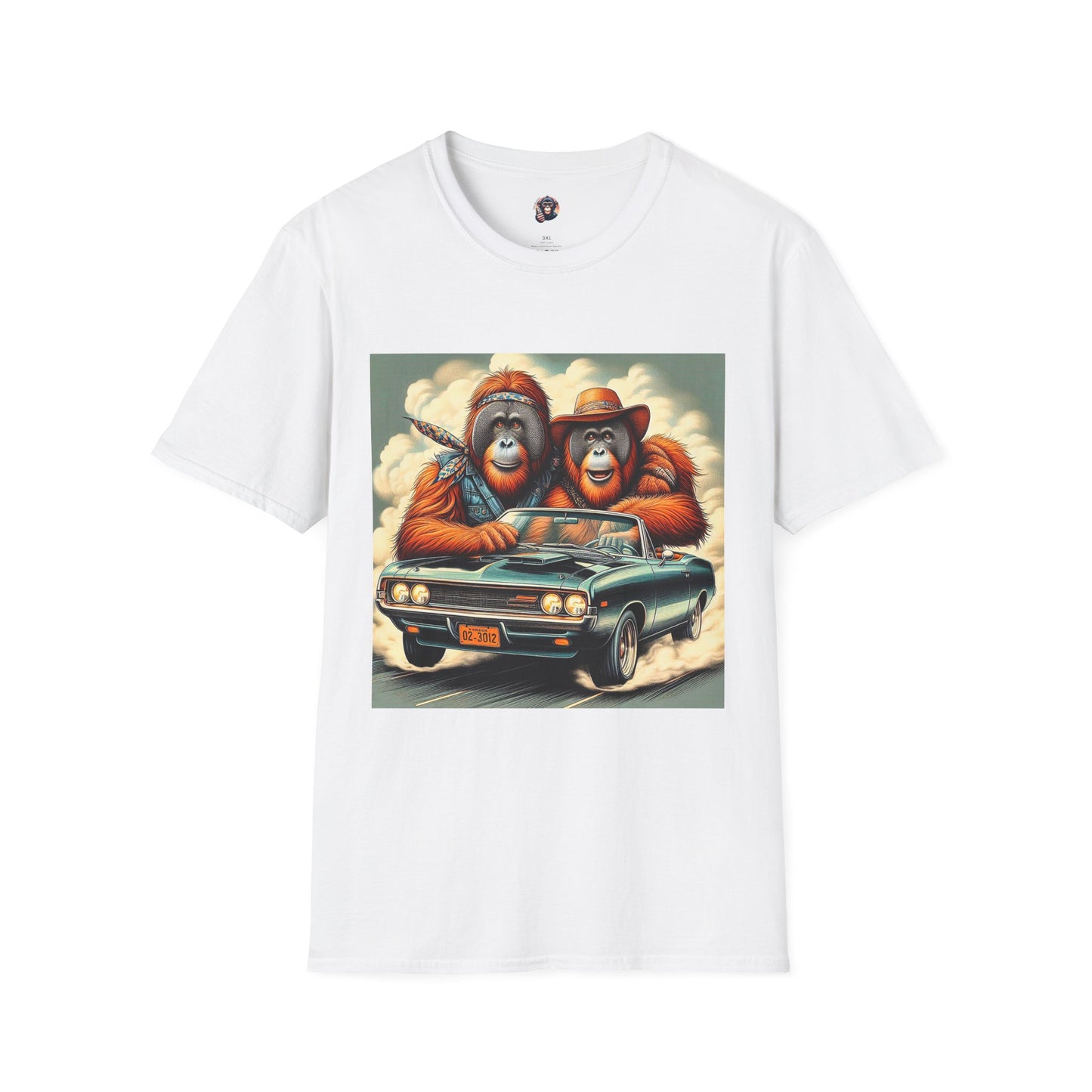 Wacky Orangutans T-Shirt Printify S White 