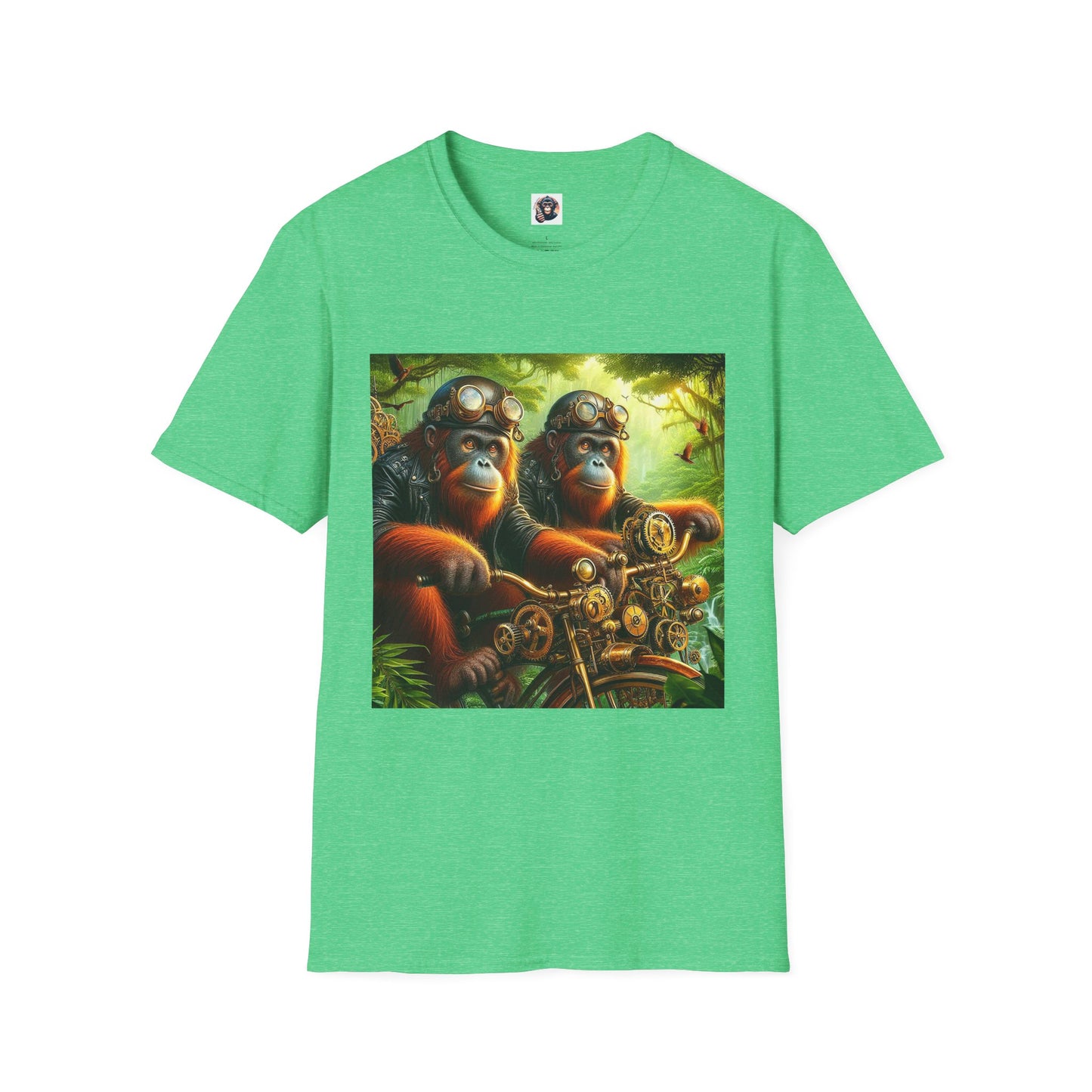 Orangutans T-Shirt Printify S Heather Irish Green 