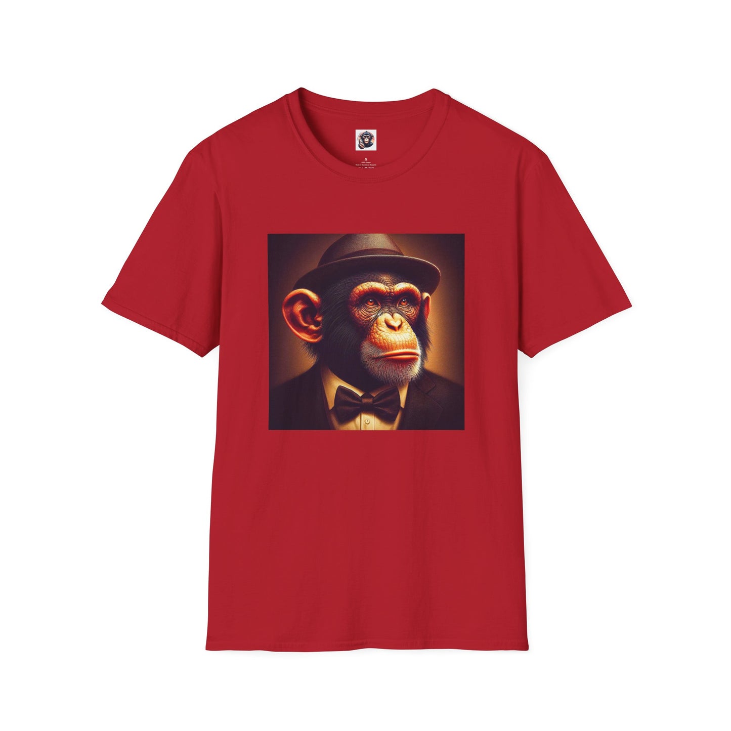 Chimp T-Shirt Printify S Cherry Red 