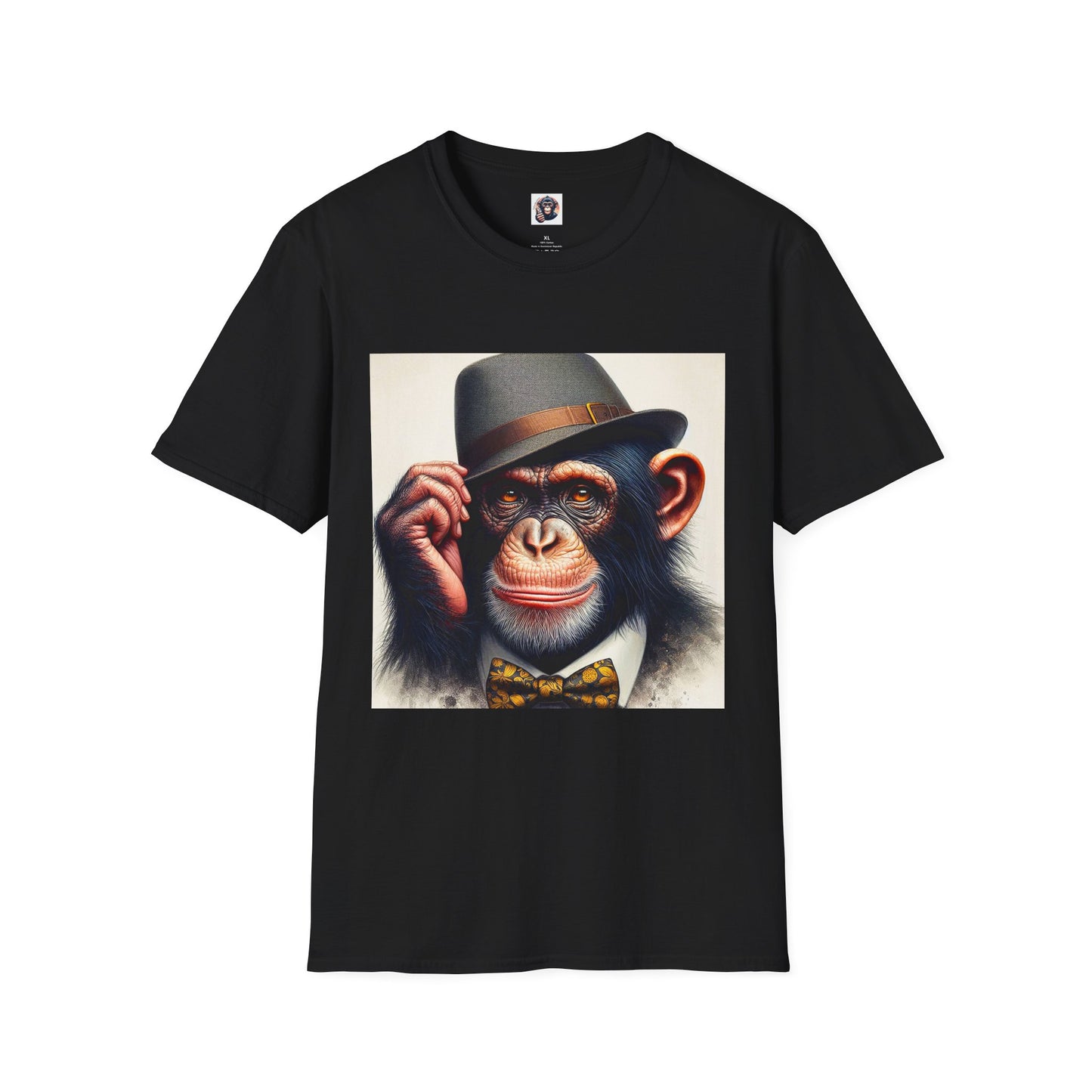 Chimp T-Shirt Printify S Black 