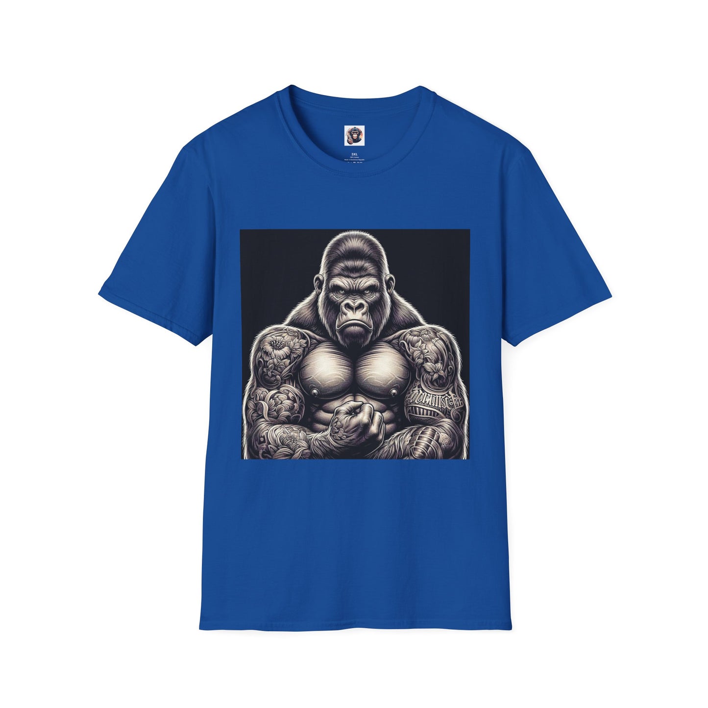 Gorilla T-Shirt Printify XS Royal 