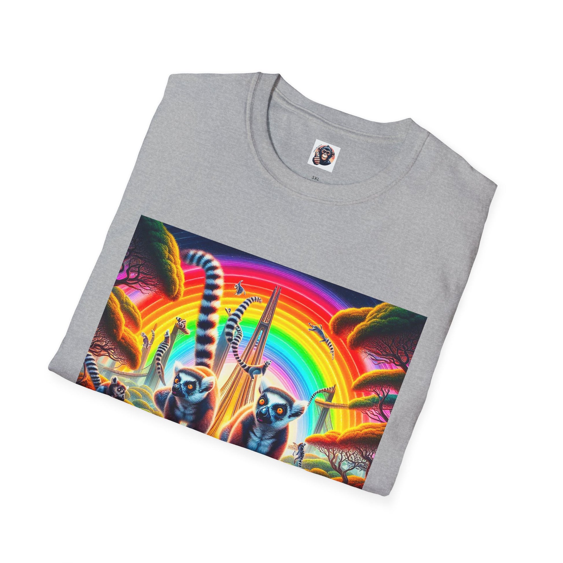Lemurs rainbow T-Shirt Printify