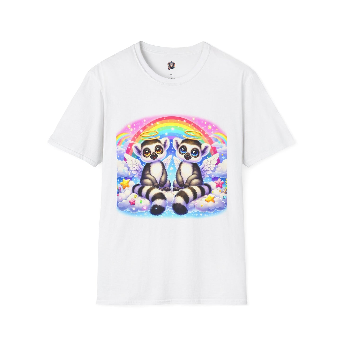 Lemurs T-Shirt Printify S White 